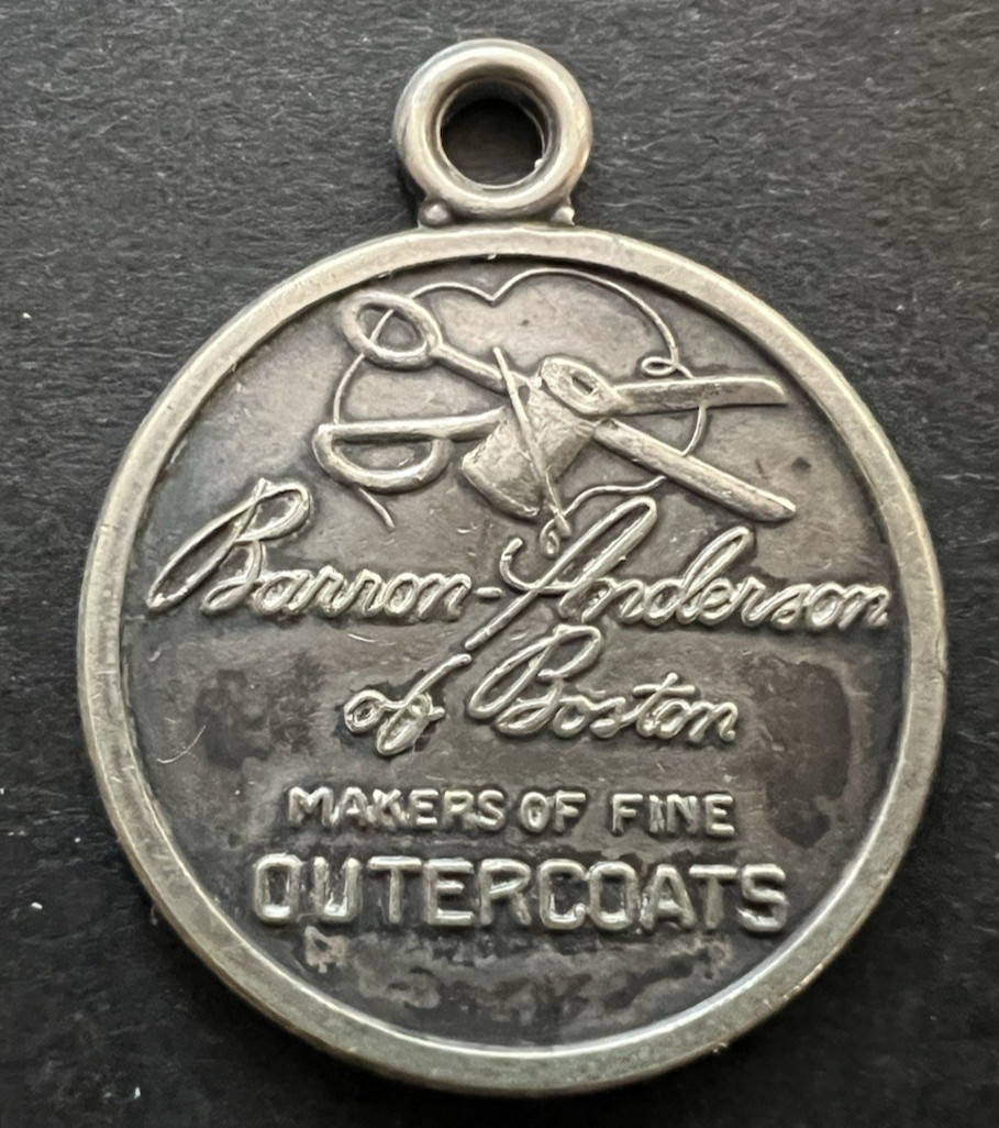 Vintage Barron Anderson of Boston Makers of Fine Overcoats Key Finder Token