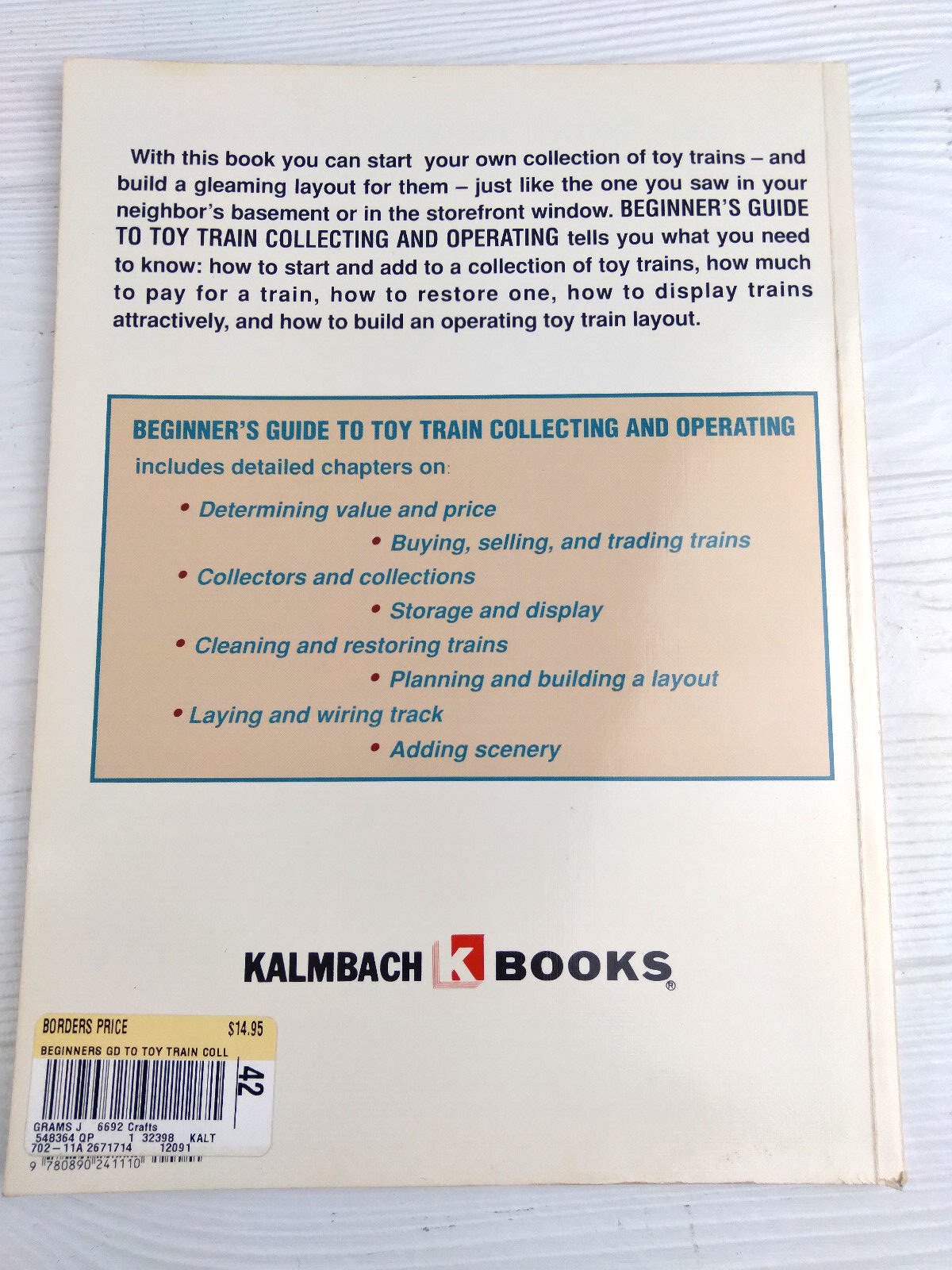 VINTAGE BEGINNERS GUIDE TO "TOY TRAIN COLLECTING AND OPERATING" BOOK