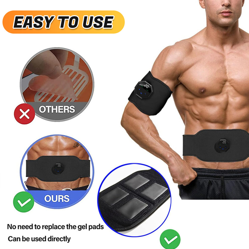 Electric Muscle Toner Simulation ABS Fat Burner Toning Belt Belly Shaper Machine