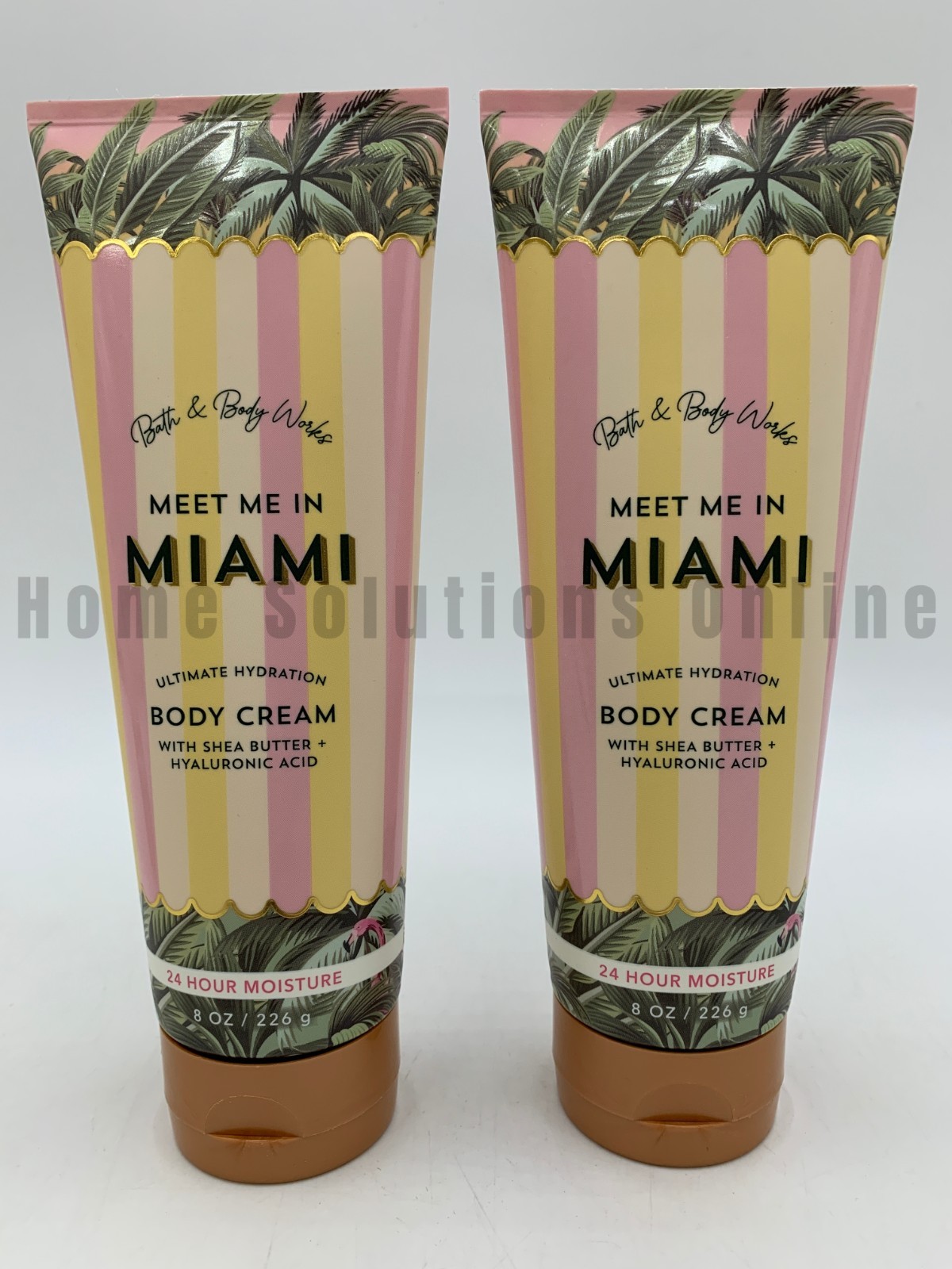 Bath & Body Works Meet Me In Miami Ultimate Hydration Shea Cream S/2 #9420