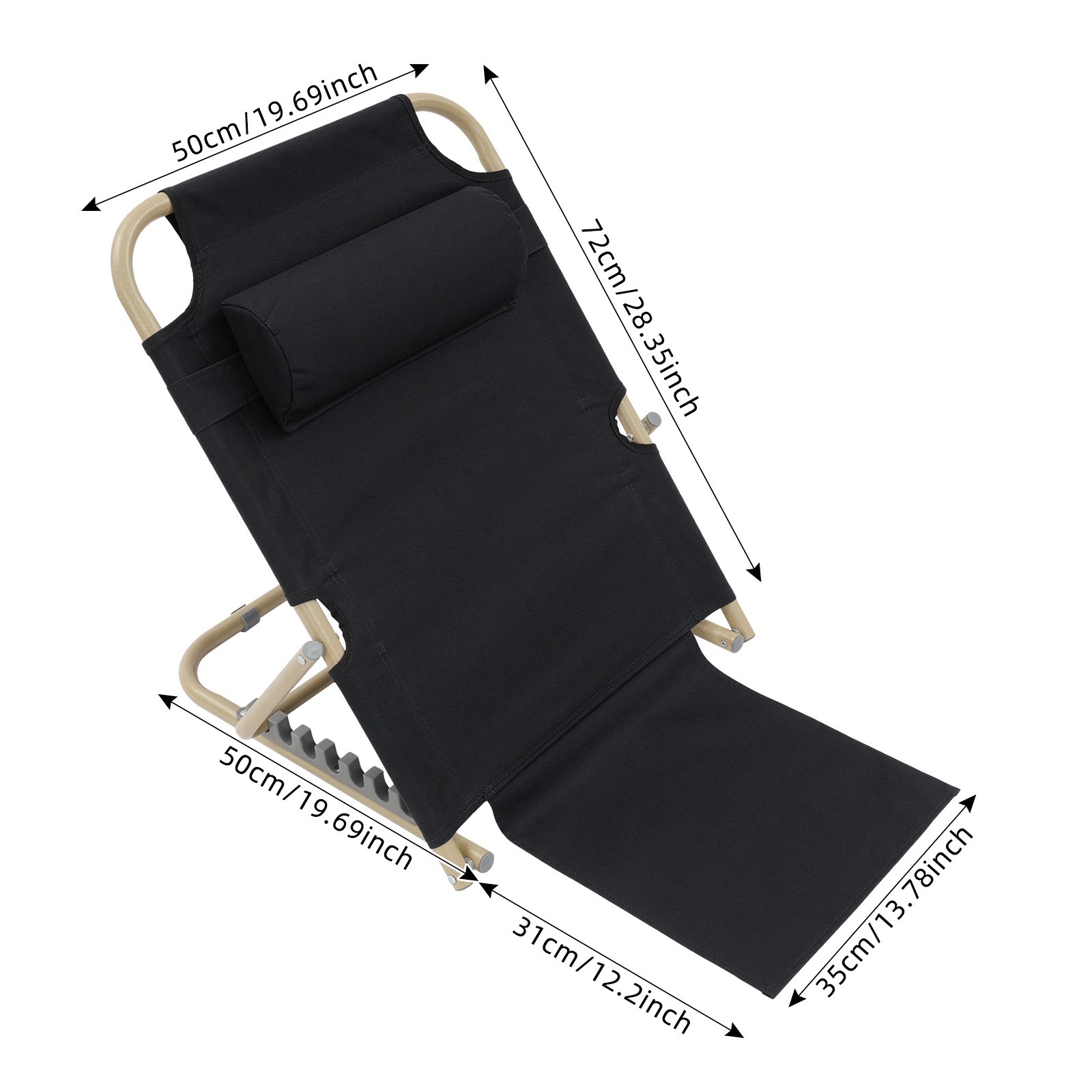 Lifting Bed Backrest Folding Adjustment Level Sit up Back Rest with Beadrest