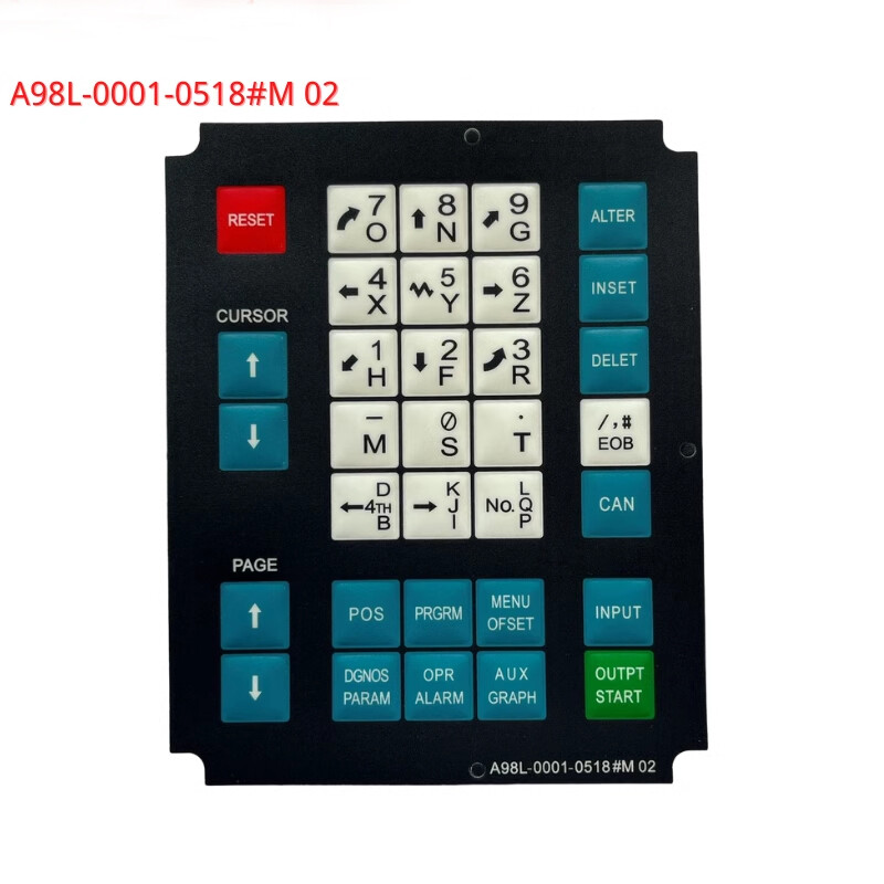 New For Fanuc OT - A98L-0001-0518#M Membrane Keypad Switch