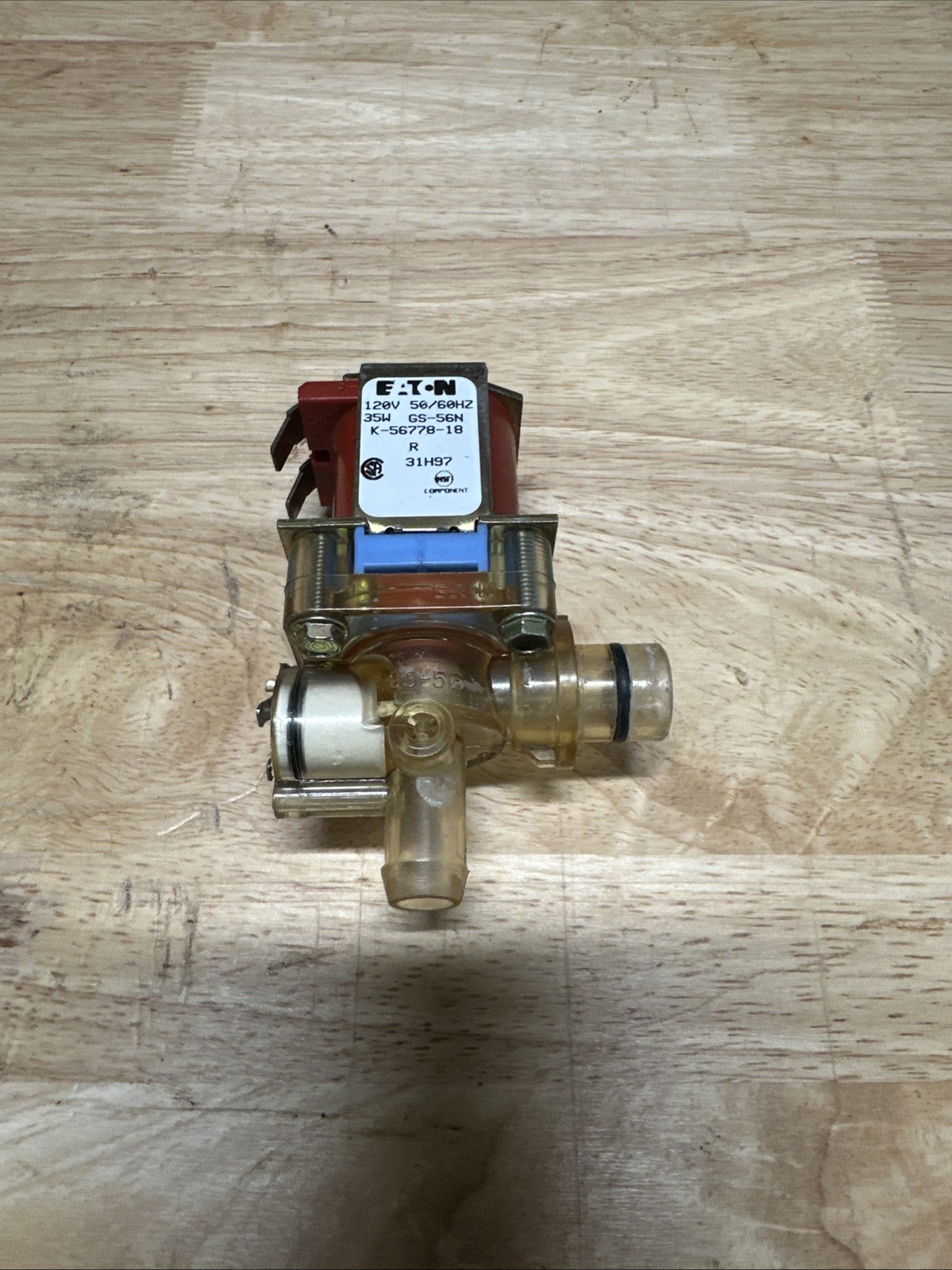 Eaton Grindmaster Cecilware Valve, Dump, 120V Genuine OEM K-56778-18 GS-56N
