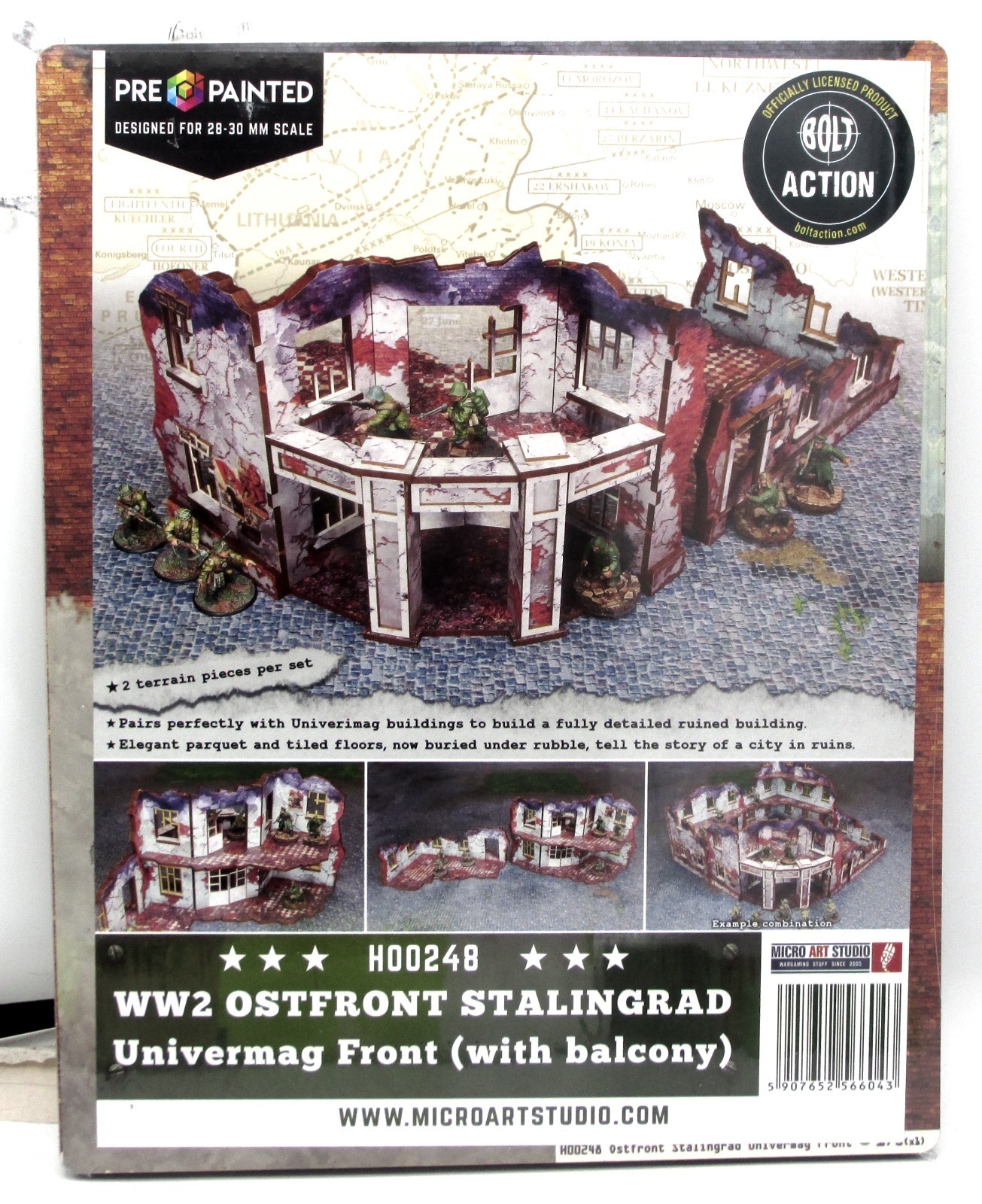 Micro Art Studio H00248 WW2 Ostfront Stalingrad Univermag Front (With Balcony)