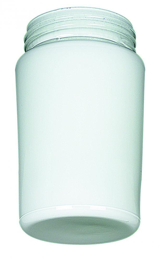 OPAL WHITE MILK VAPOR JAR 3.25" Threaded NECK Replacement GLASS NEW 81451