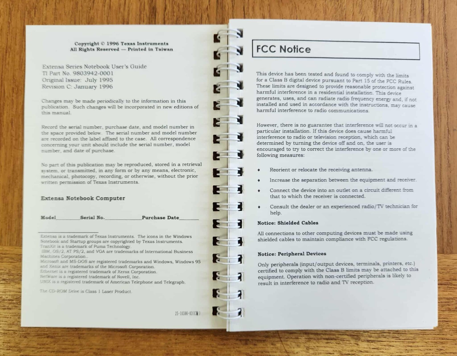 EXTENSA Notebook Computer User's Guide - Texas Instruments