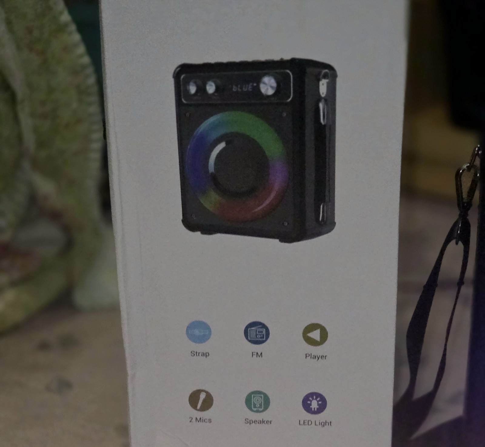 Karaoke Machine, Portable Bluetooth Speaker with 2 Wireless Microphones