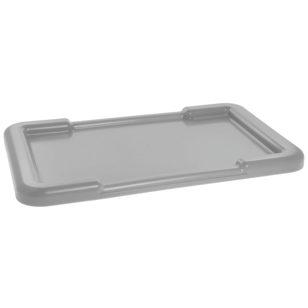 Lid for HUBERT Stacking Tote. Grey Plastic - 25 1/4"L x 16 1/4"W