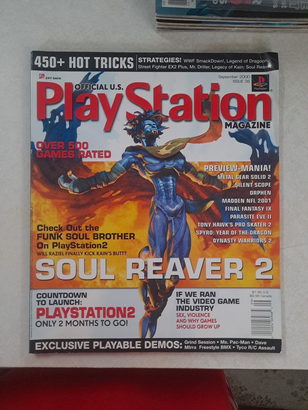 Official US Playstation PS2 Magazine Issue 36 September 2000 Soul Reaver 2