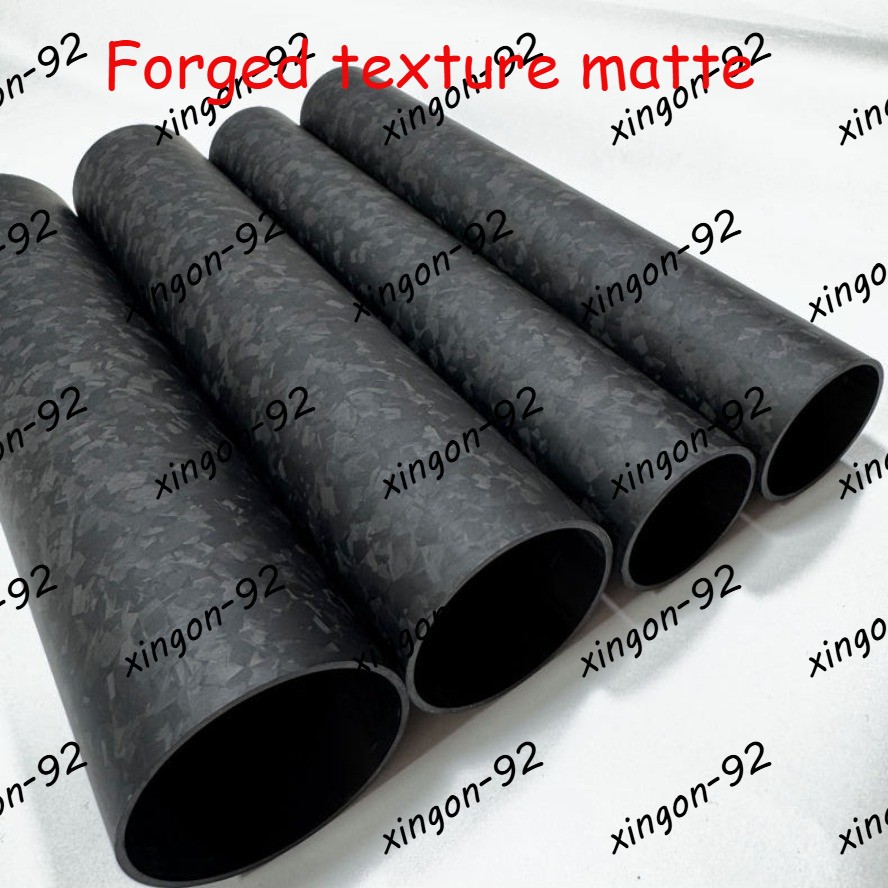 2PC Forged pattern carbon fiber tube OD10/12/14/15/16/17-34mm length 500mm