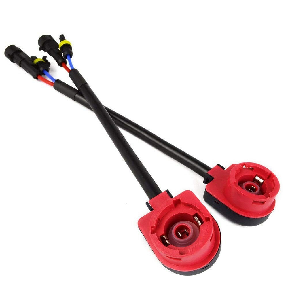 2X HID Relay Harness D2S D2R D2C 35W/55W AMP Wiring Adapter Bulb/Ballast Connect