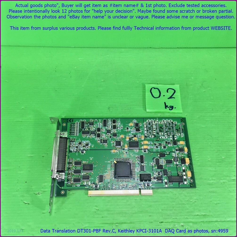 Data Translation DT301-PBF as photo, Similar function Keithley KPCI-3101A, FedEx