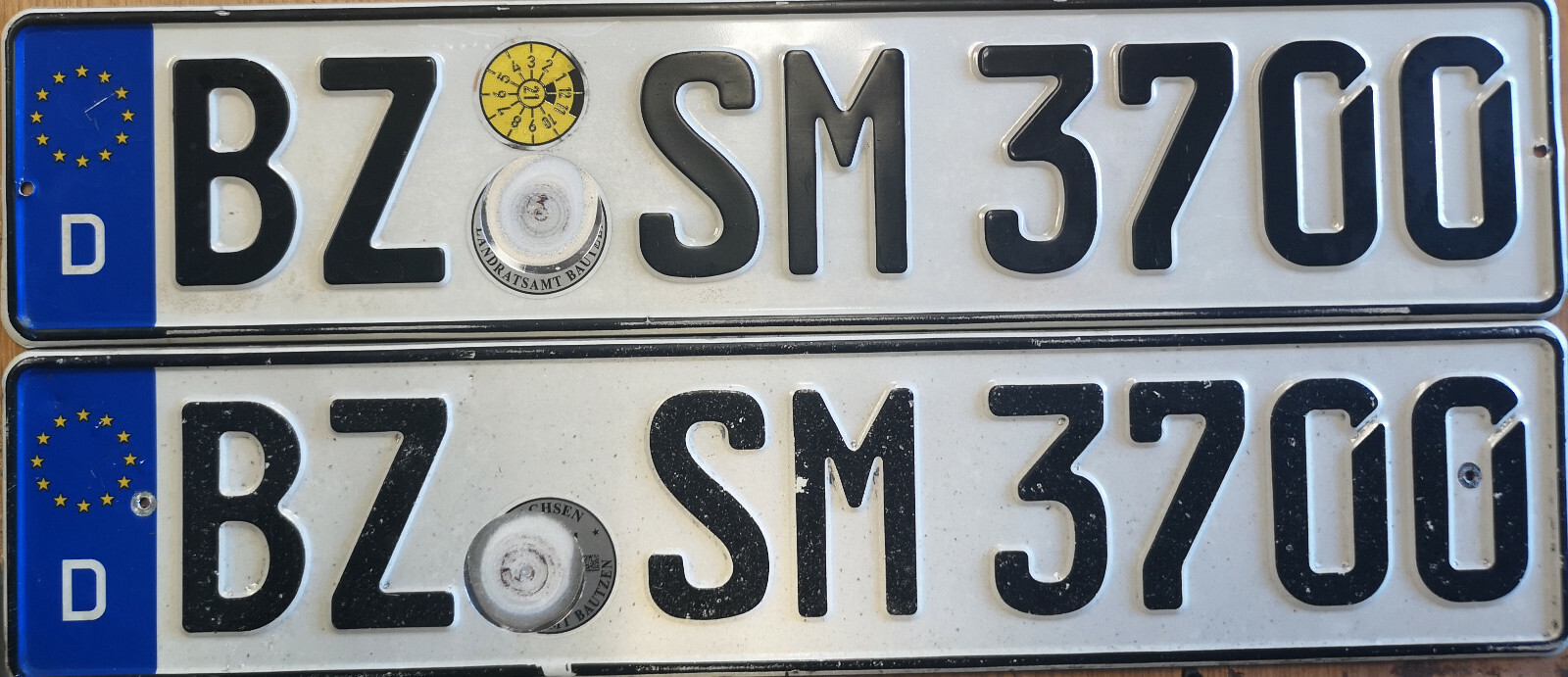 Germany German License Plates (Bautzen – Sachsen)