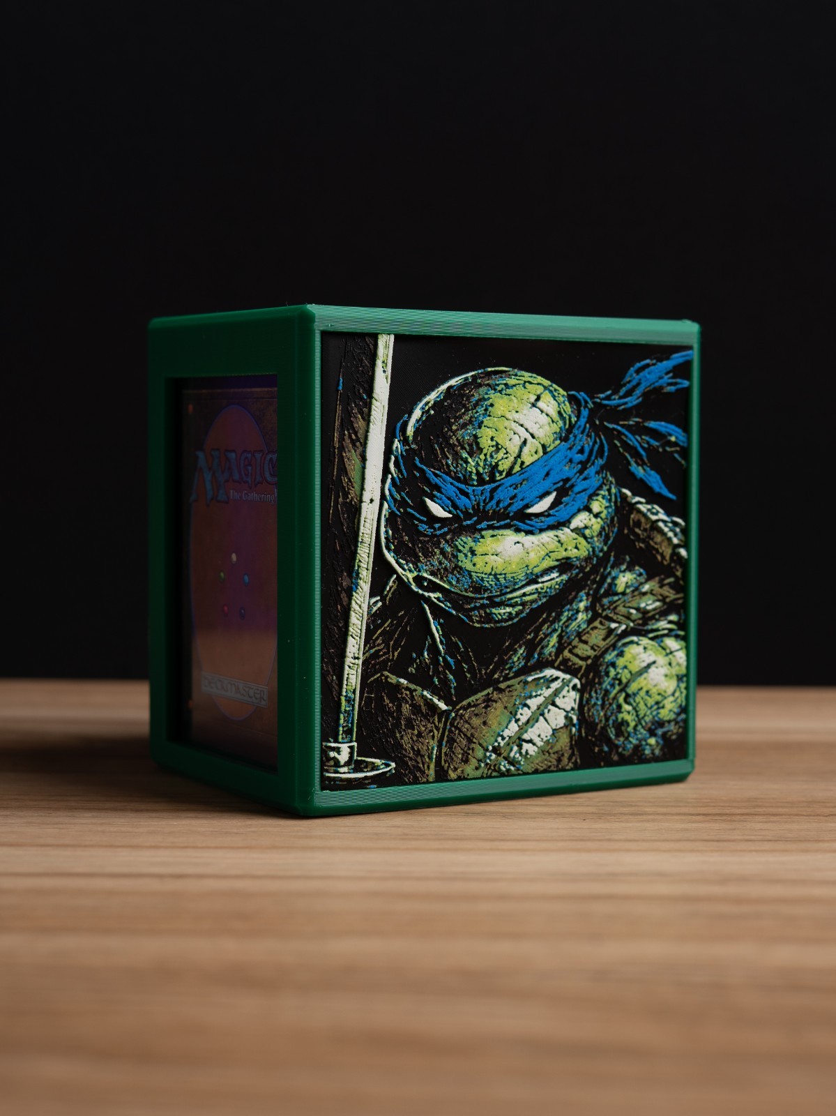 Leonardo (TMNT) themed Prism MTG Deck Box, EDH Commander Card Case