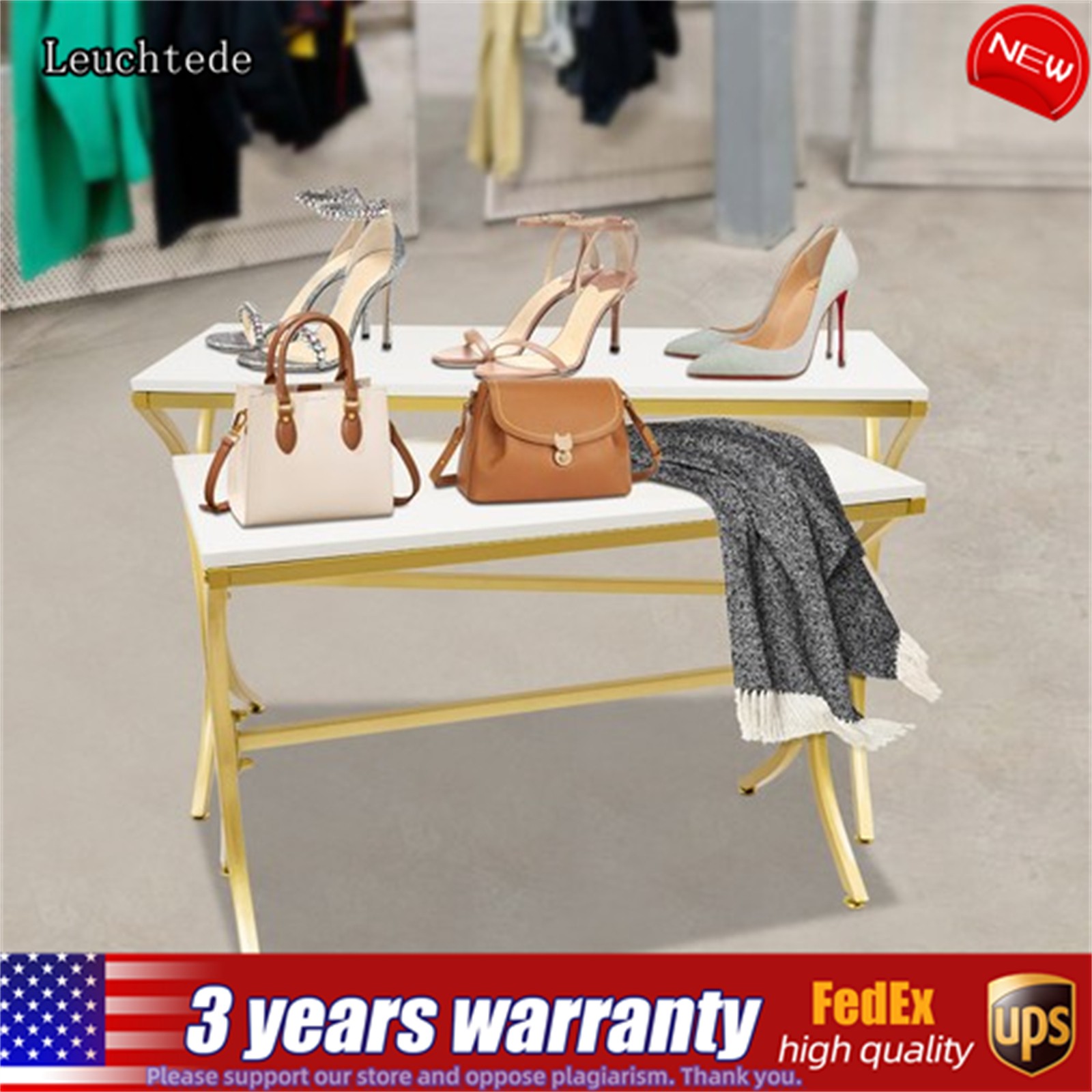 2pcs Handbag Display Stands, Display Riser Shelves, Modern Nesting Tables