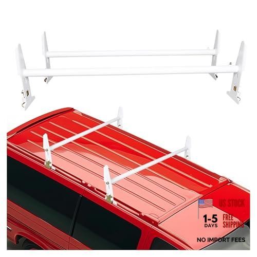 Van Roof Ladder Rack 47"- 77" Adjustable Roof Rack 500LBS Capacity Compatible