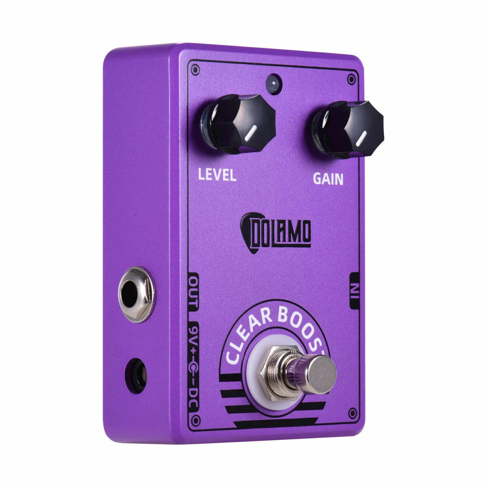 Dolamo Clear Boost Guitar Effect Pedal Gain Level Controls
