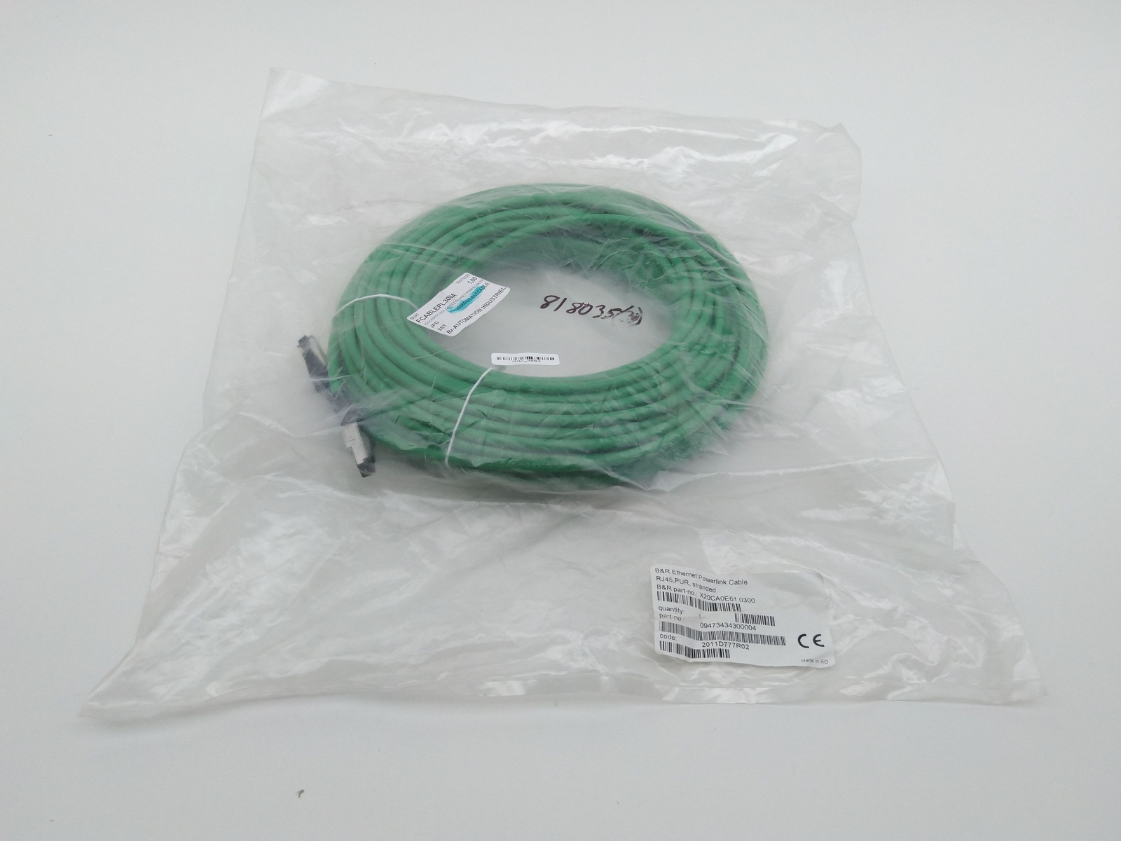 B&R Automation X20CA0E61.0300 30M Ethernet Powerlink