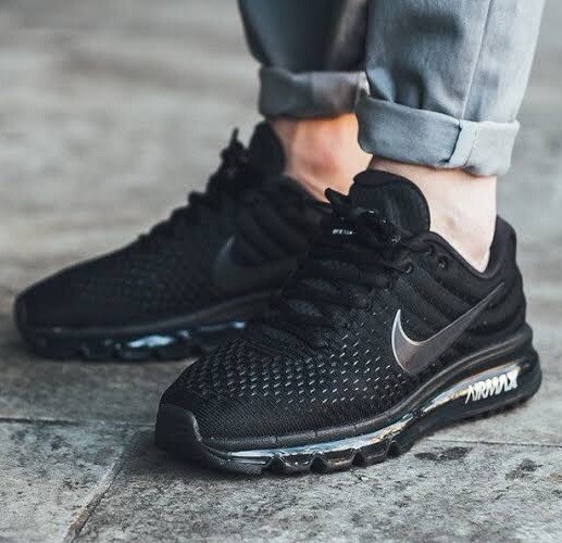 Nike Air Max 2017 Triple Black Mens Sneakers Size US 7-15 Casual Shoes New✅