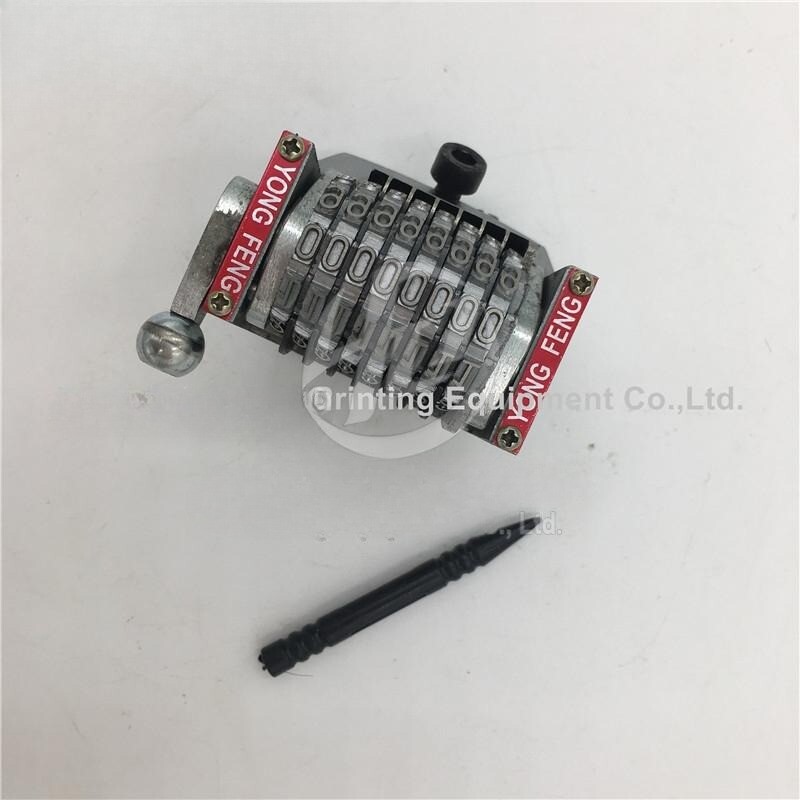 Numbering Machine 8DIGIT-18.9VB Vertical Backward 0987654 for Heidelberg Printer