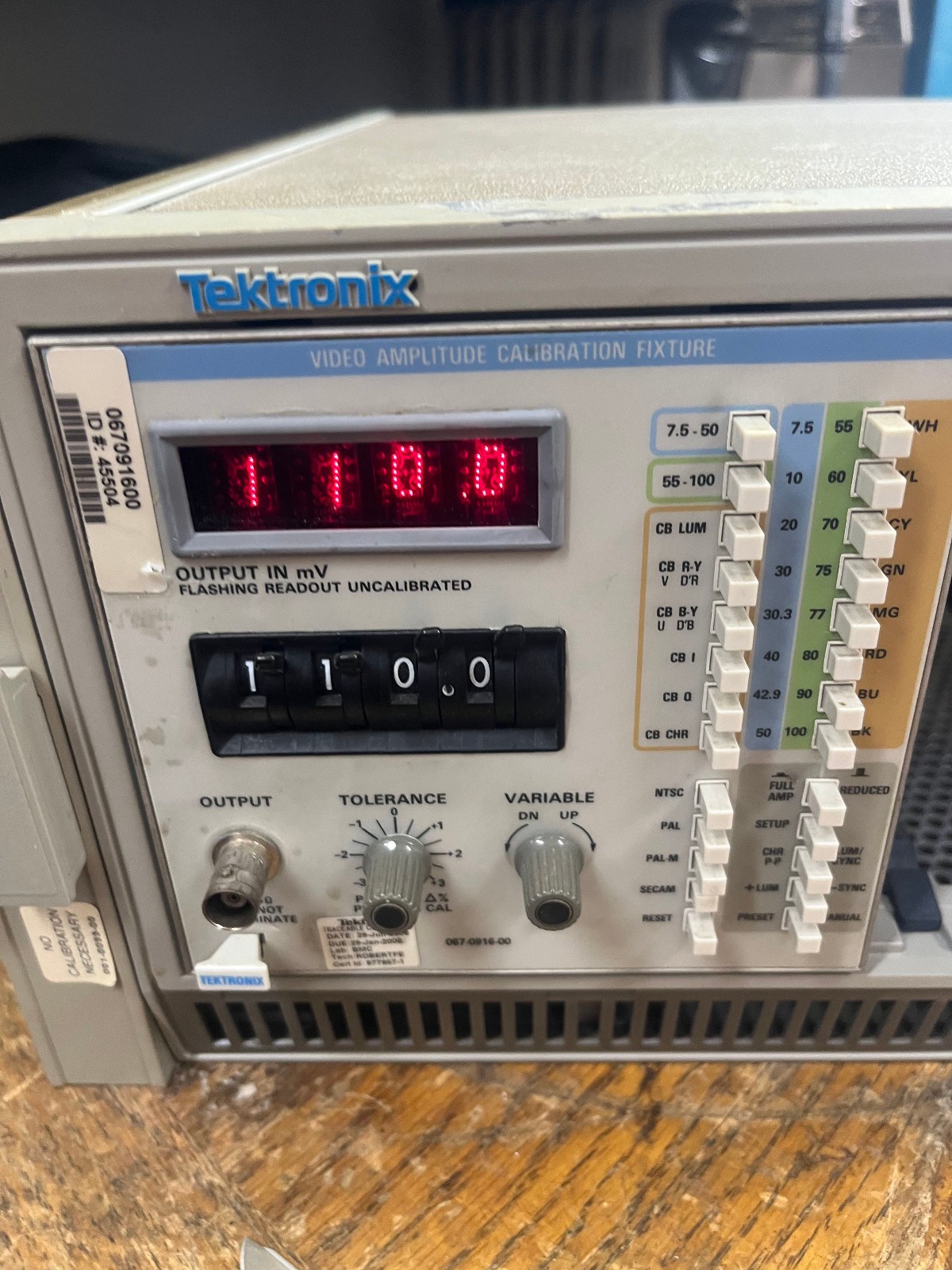 1DD Tektronix 067-0916-00 Video Amplitude Calibrator