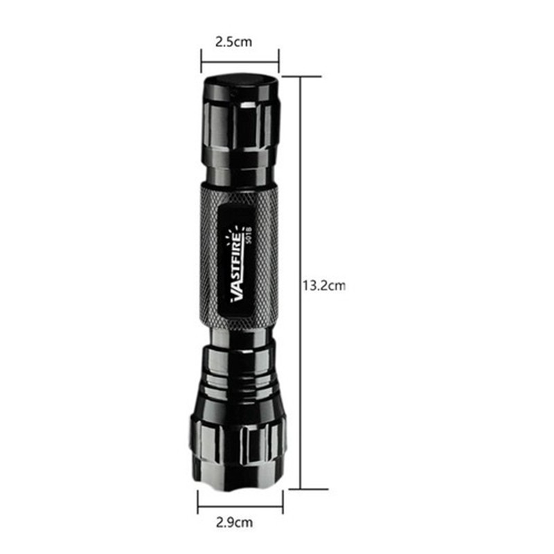 Quick Release LED Flashlight Hunting Light Night Torch w/ Scope Mount 20mm Rail