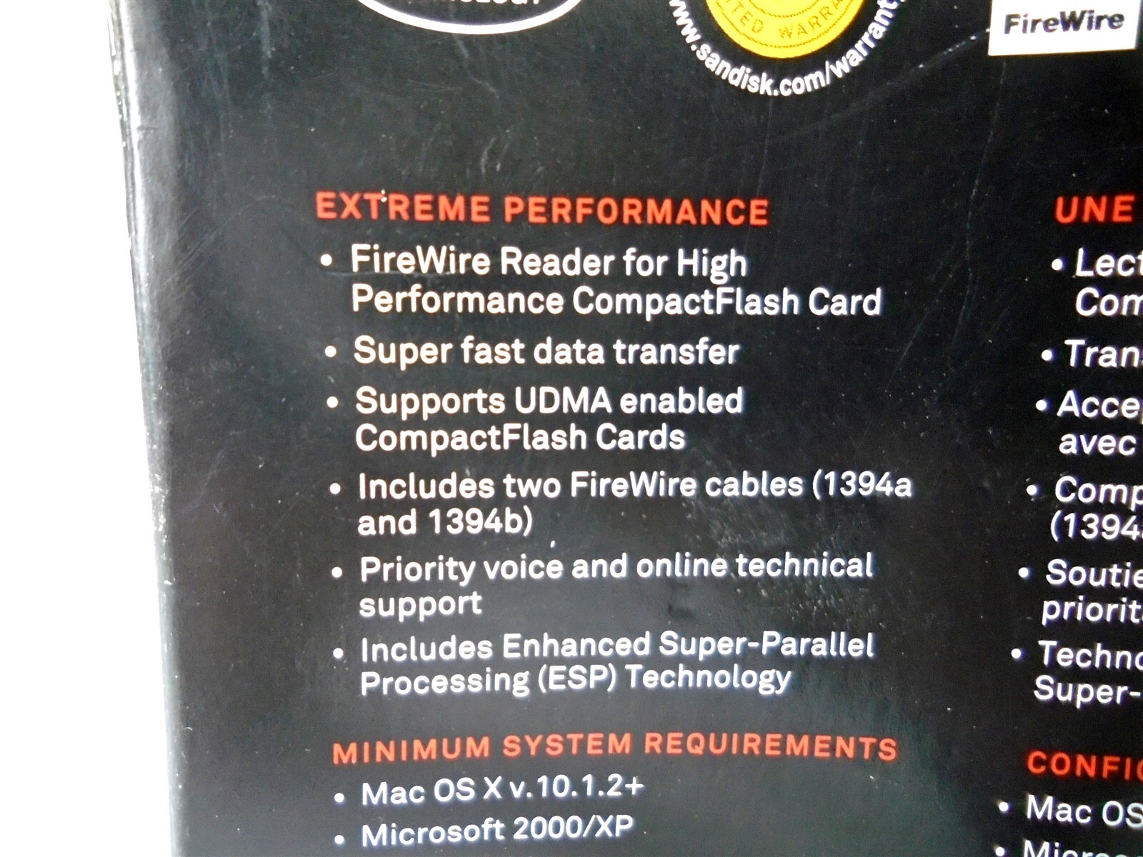 SANDISK - SDDRX4-CF-901 - EXTREME - Firewire CompactFlash READER - (NEW in BOX)