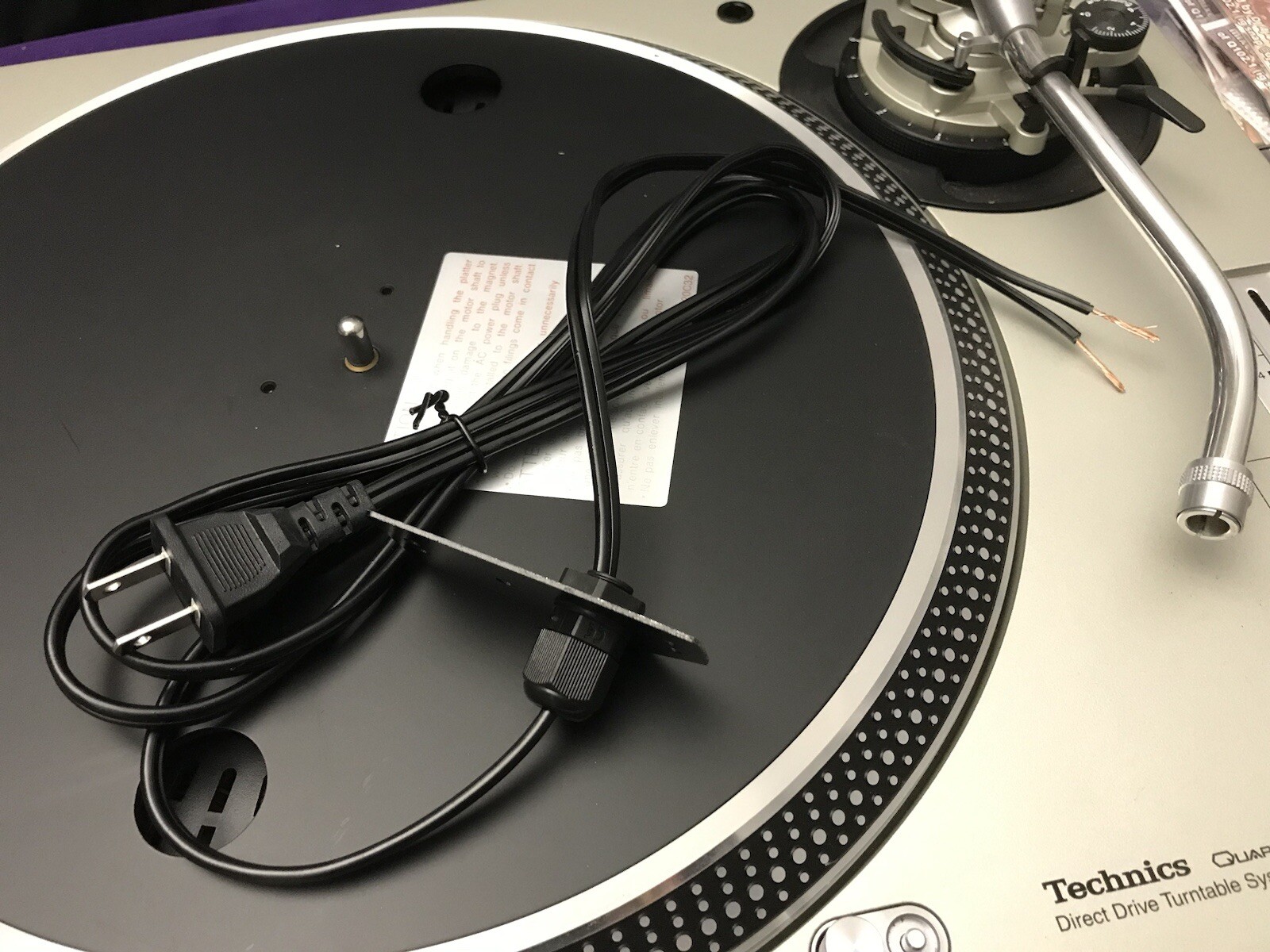 Technics 1200 Power Cable