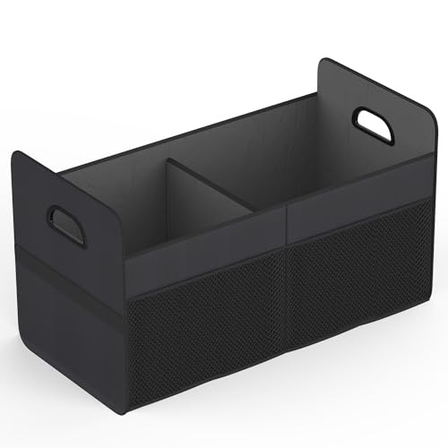 Car Trunk Organizer, Collapsible Trunk Organizer Sturdy SMALL 2 Compartments