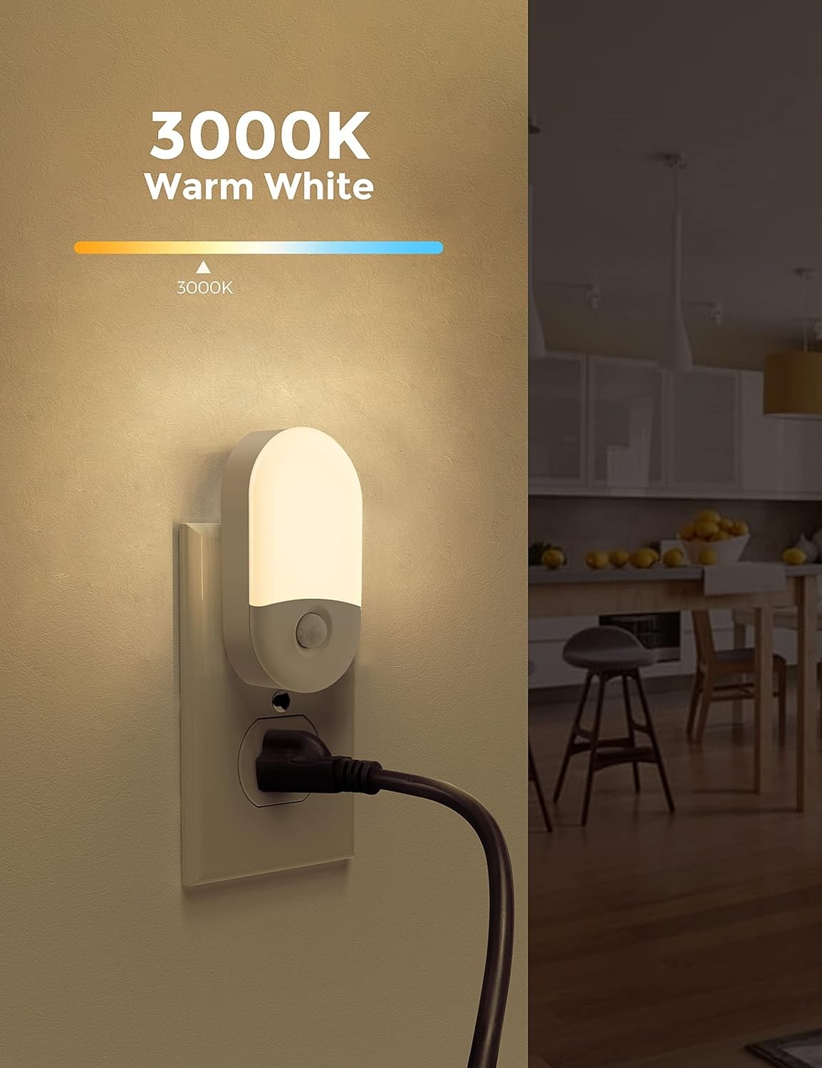 Motion Sensor Night Light, 2Pack, Motion Activated Night Light, Night Lights Plu