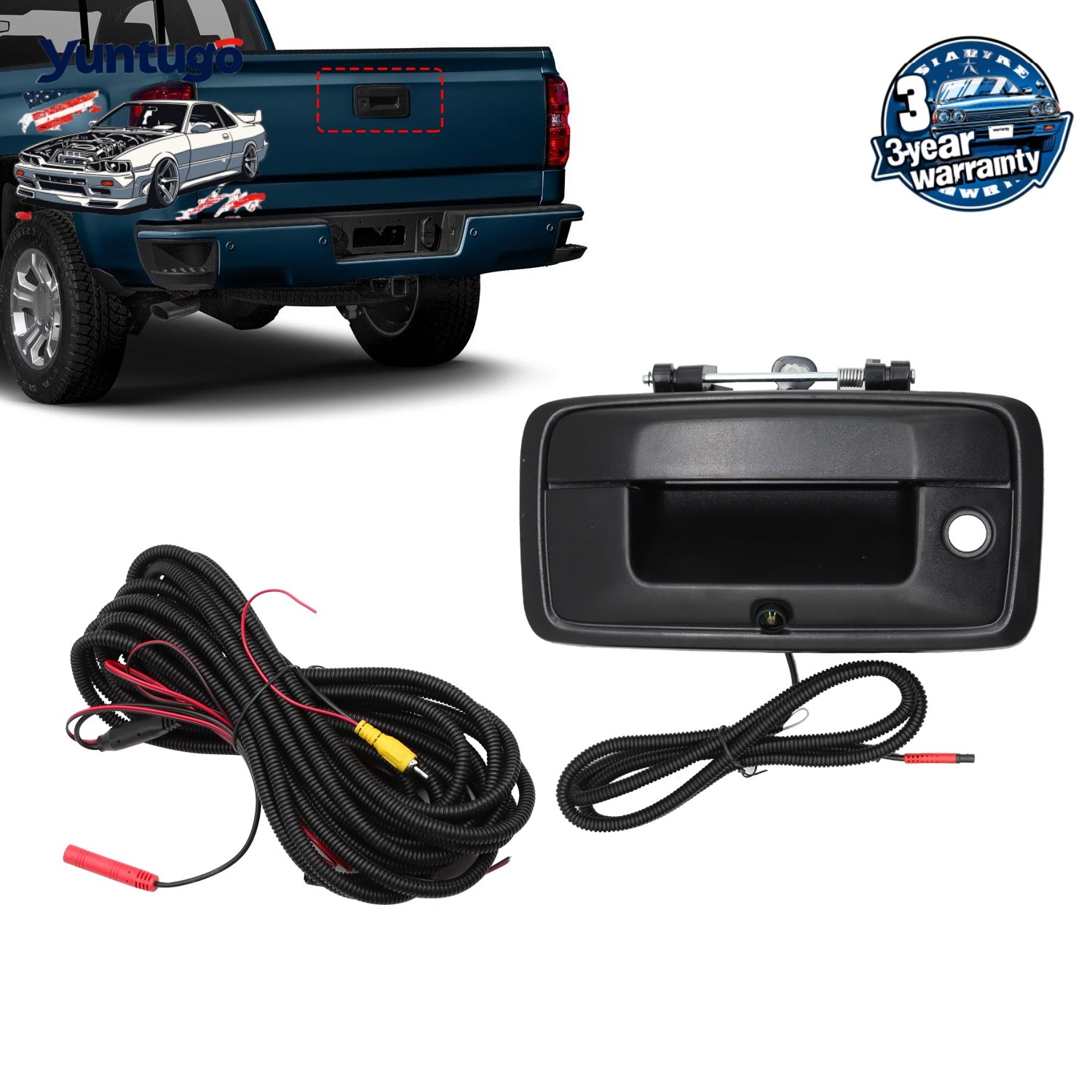 Fit For 14-18 Chevy Silverado/GMC Sierra 1500 Backup Camera With Tailgate Handle