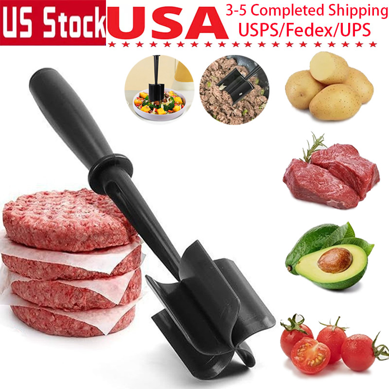 1x Heat Resistant Meat Chopper Masher And Smasher For Hamburger Meat Ground Beef