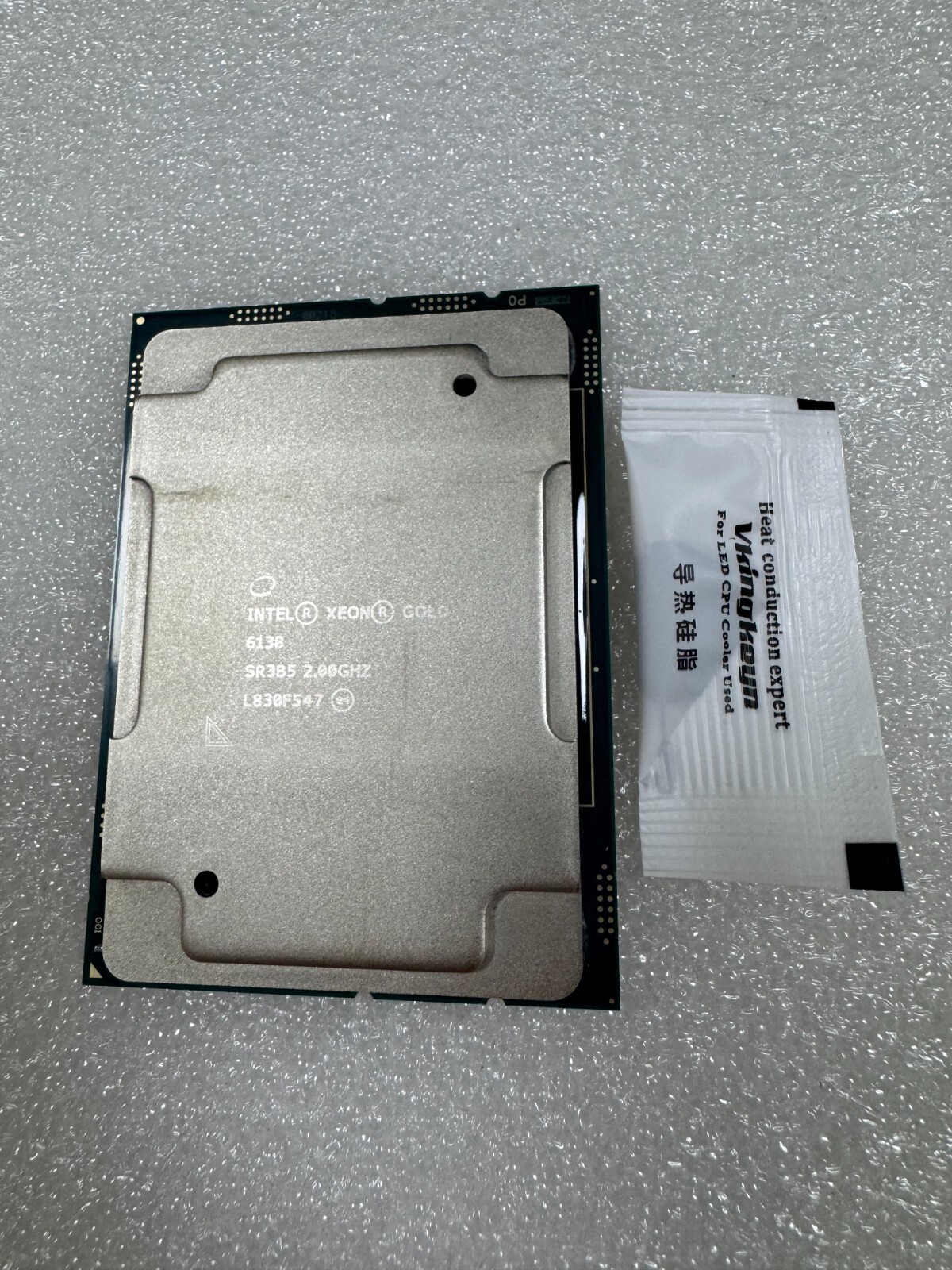 Intel Xeon Gold 6138 40-Threads LGA3647 2.0 GHZ 20-Cores 125W CPU Processor