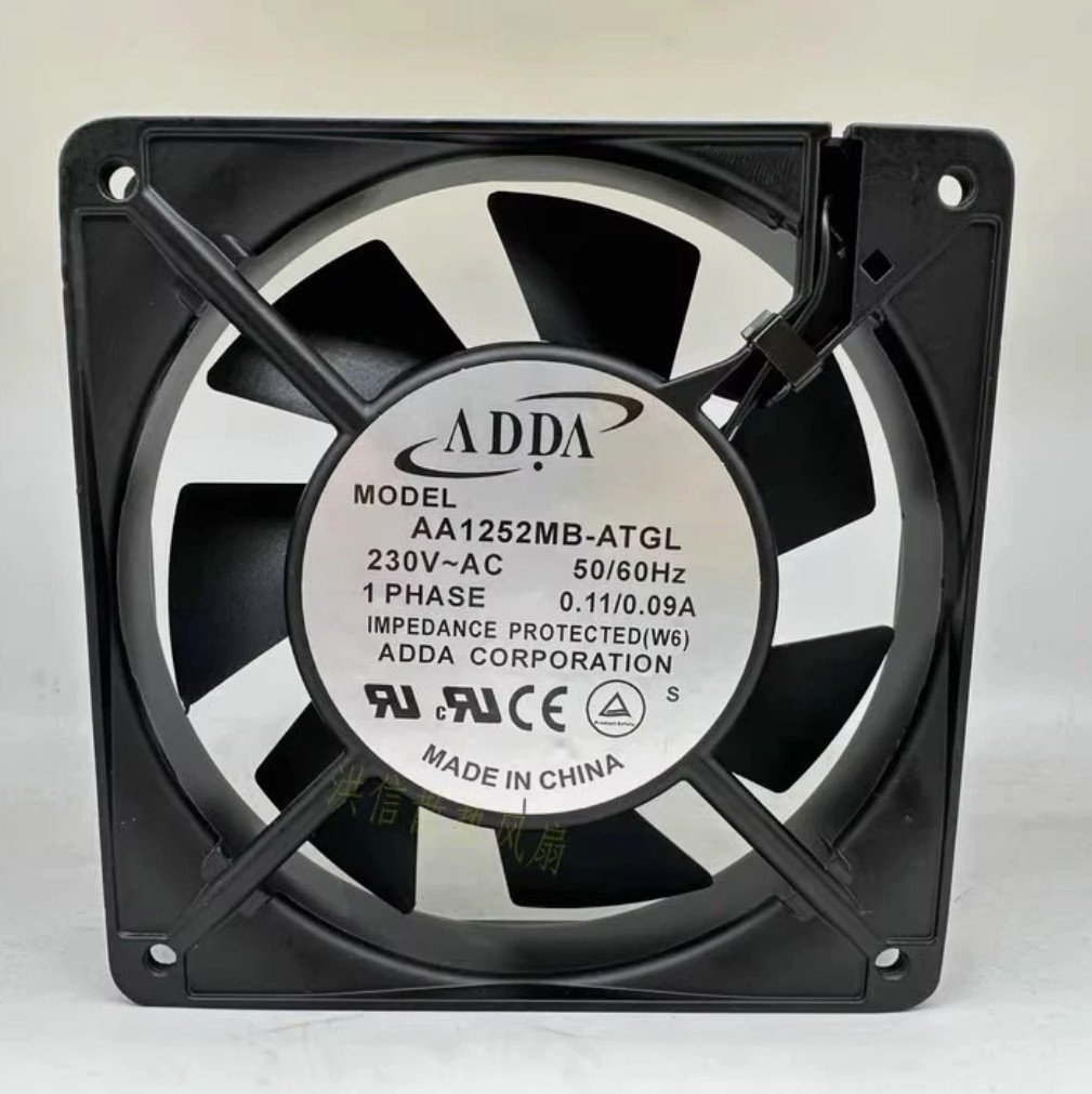 1PC ADDA Fan AA1252MB-ATGL 230V 12025 120*25MM aluminum frame cooling fan amk@10