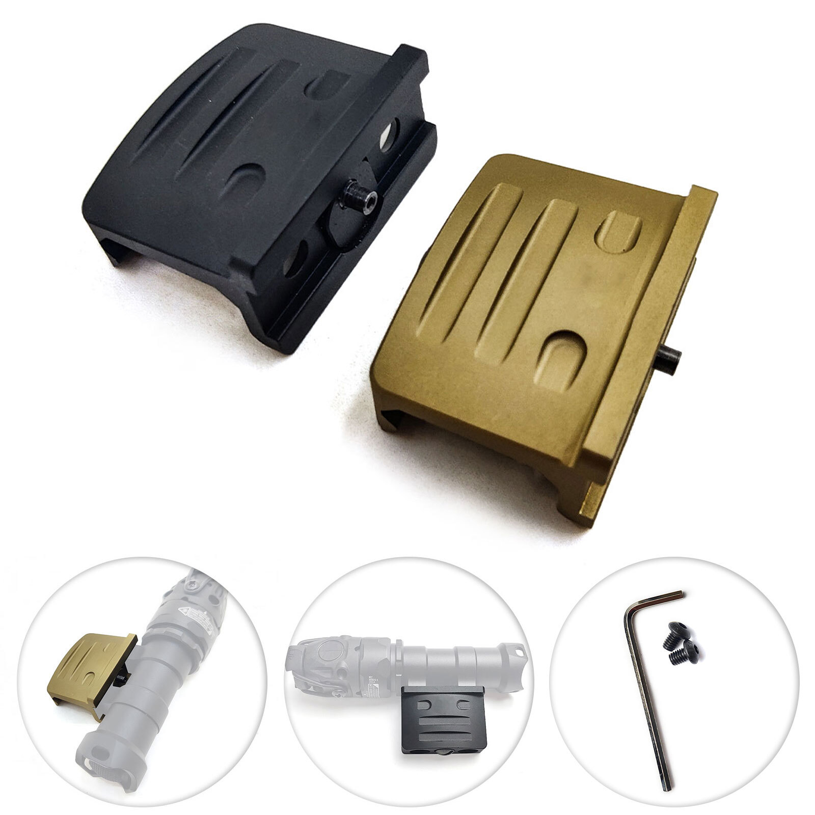 Tactical Offset Flashlight Mount For M300 M600 Series Hunting Light Mount Base