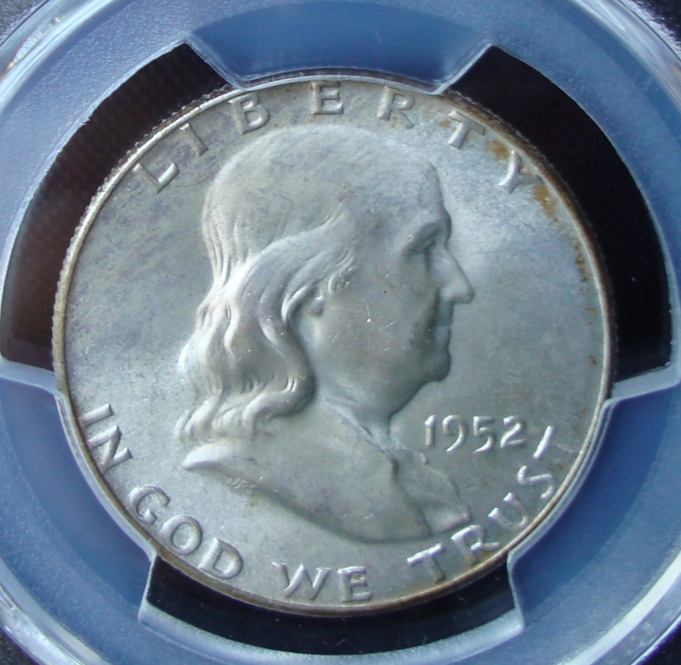 1952 Franklin Silver Half Dollar - PCGS MS 67 FBL - Gold Shield