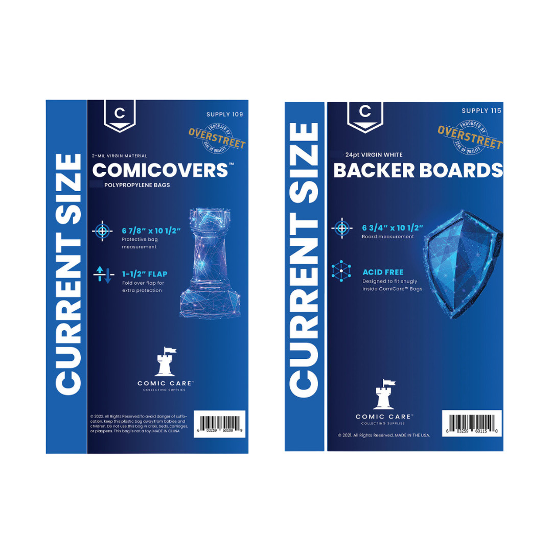 50 Modern Current Comic Book Bags & Boards Acid-Free Archival Storage Comic Care