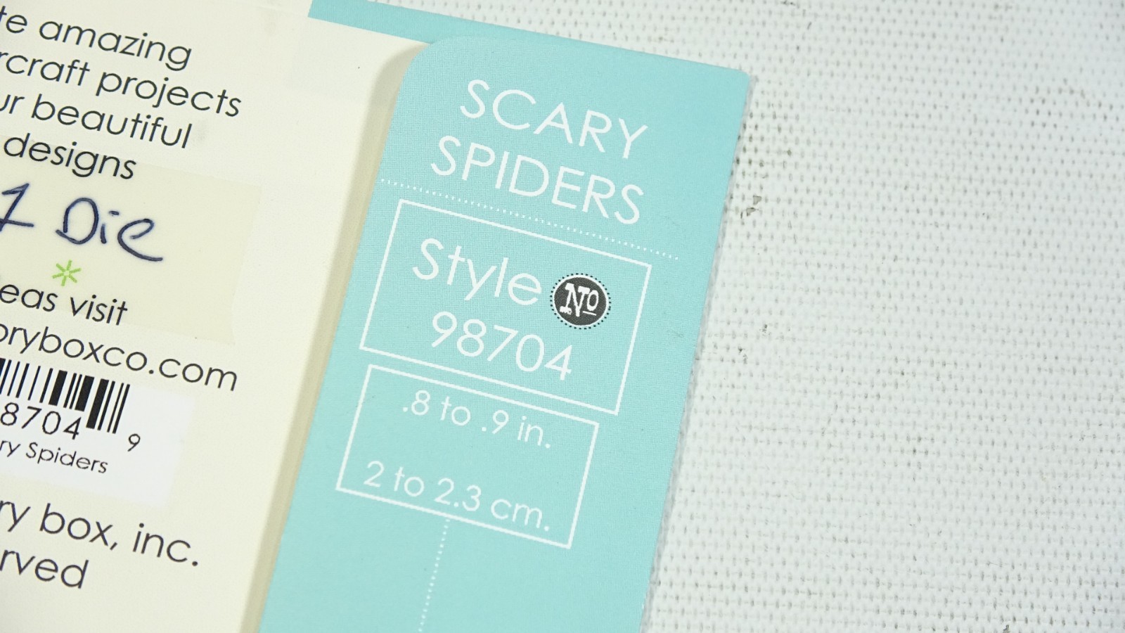 2013 Memory Box Craft Steel Die Scary Spiders 98704