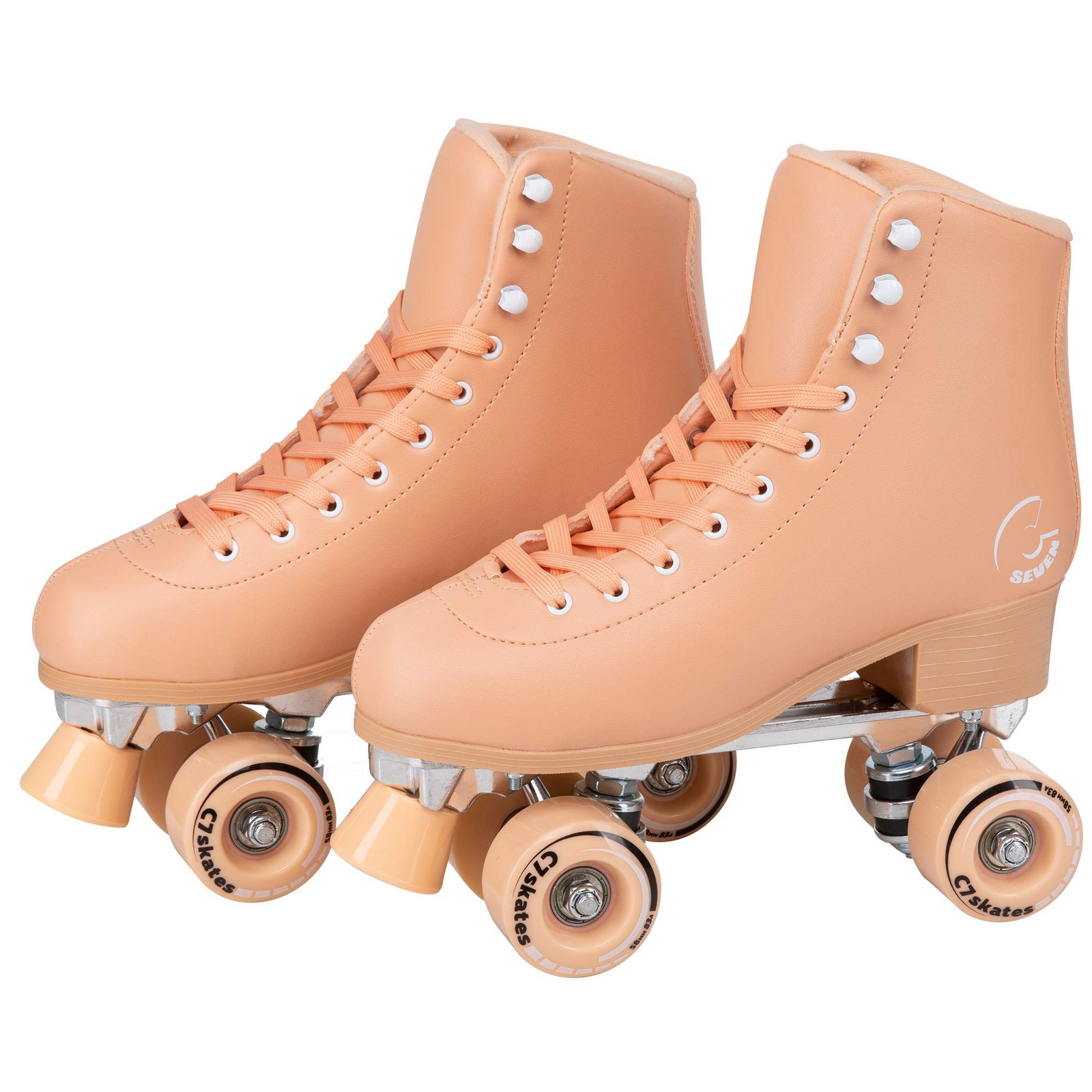 C SEVEN C7skates Cute Roller Skates for Girls & Adults, Peachy Keen, Size 9W/8M