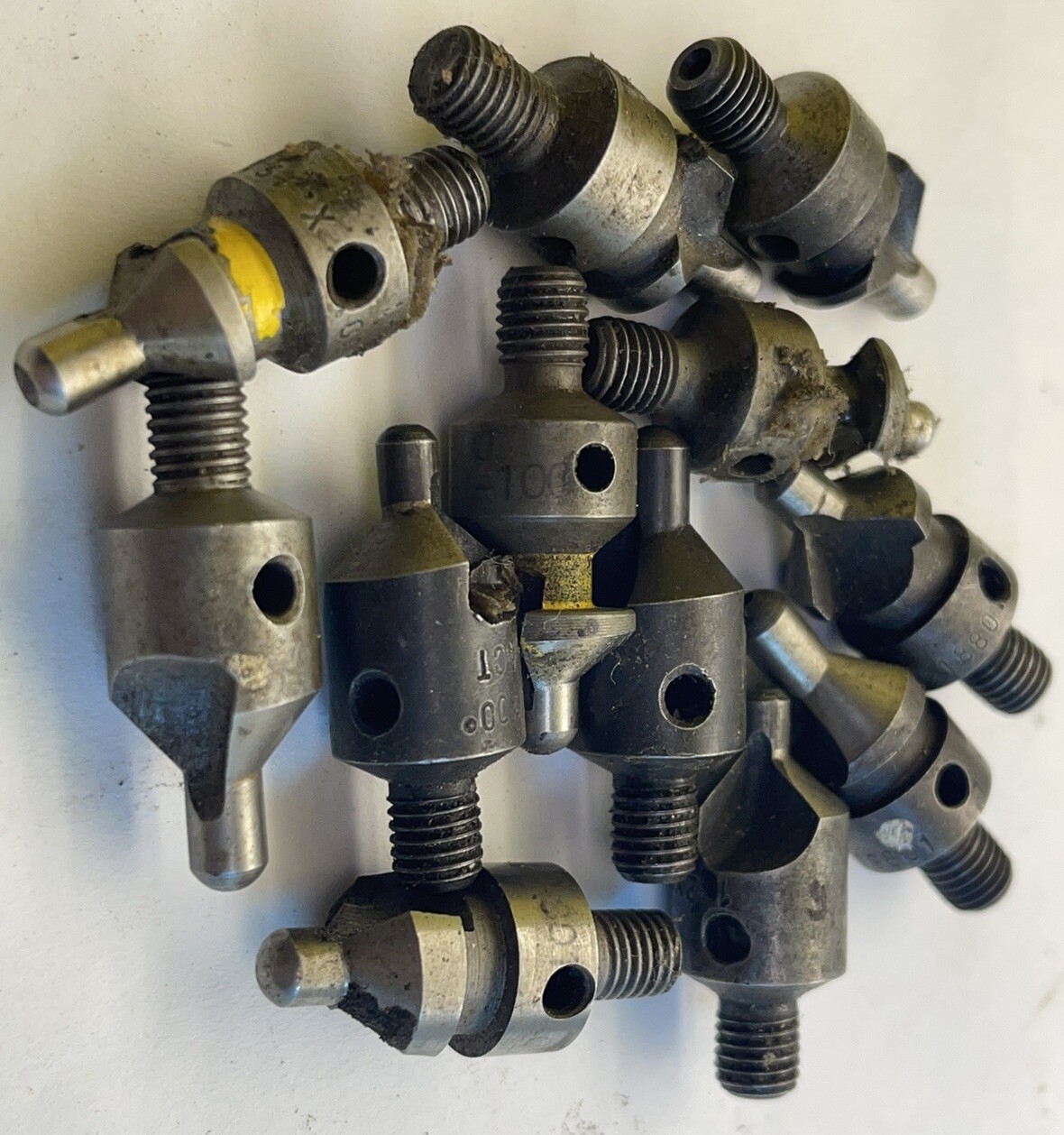 (12) ACT 5/32~1/2 Piloted Countersink 1/4-28 Thread | 1/2 Dia.x82°~100° (23N144)