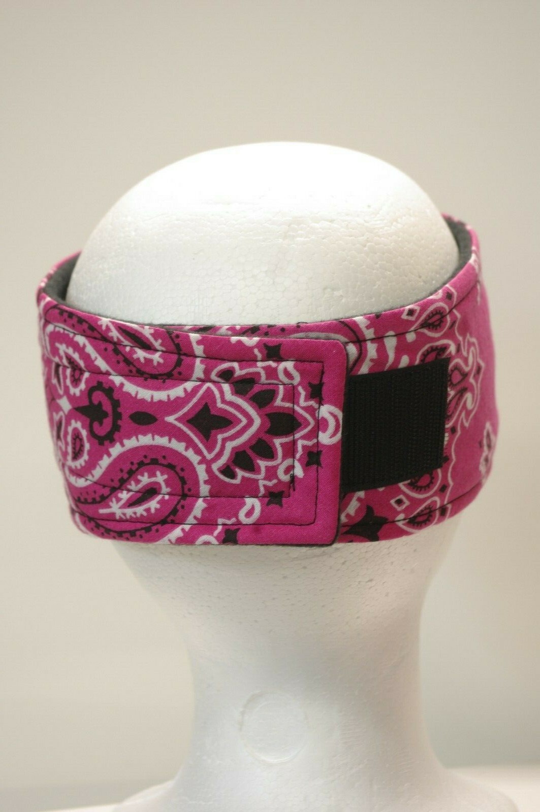 #123 Tie Dye Paisley Fleece lined adjustable headband