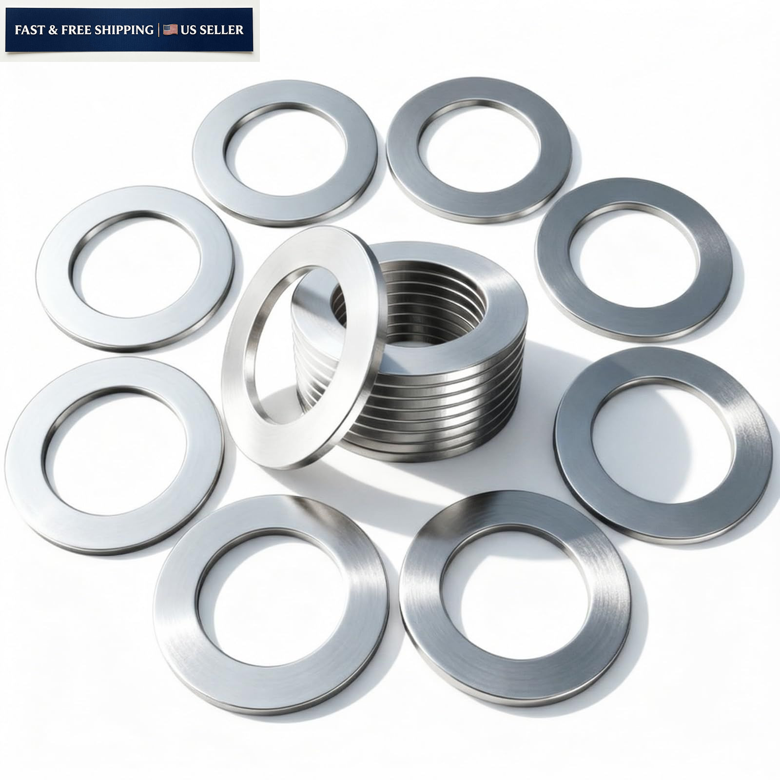 24PCS Dcoecue Oil Drain Plug Gasket Washer, Aluminum M14 0.85 inches, Silvery