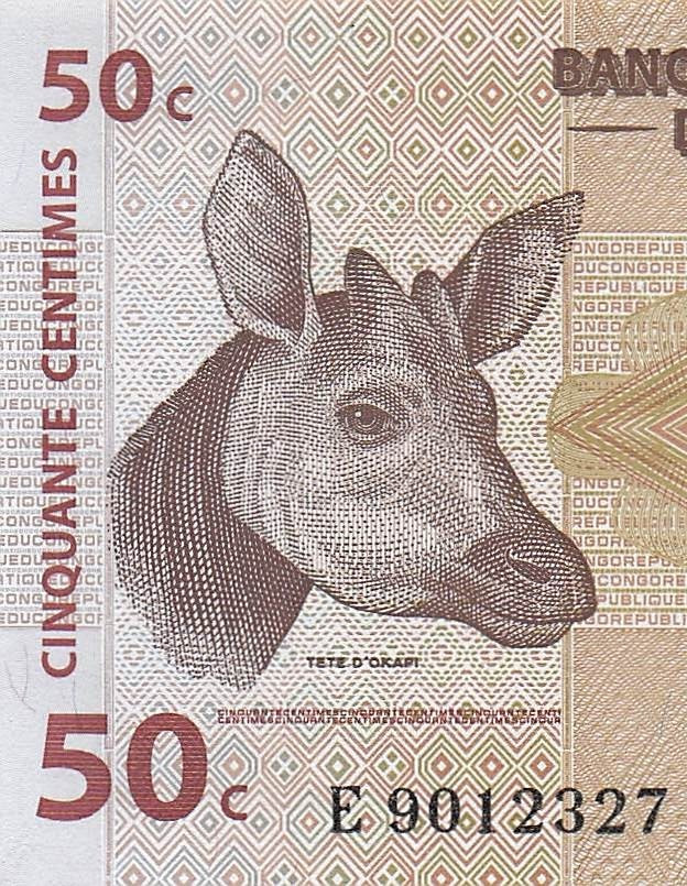 Congo  50  Centimes  01.11.1997   Series  E - W  Uncirculated Banknote XX E