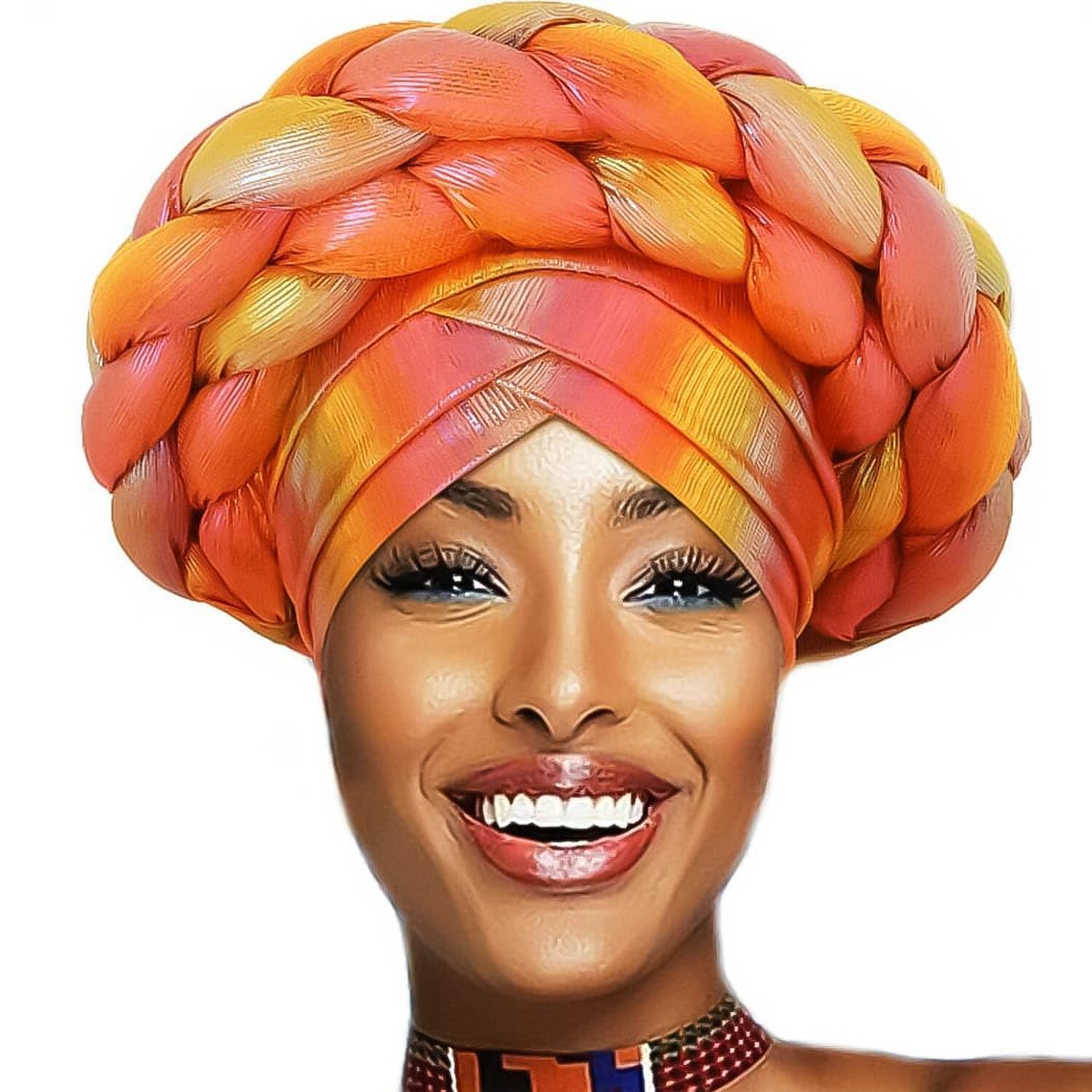 Woeoe Beanie Cap Head Wrap Double Braid Pre-Tied Head Scarf Twisted Stretchy ...