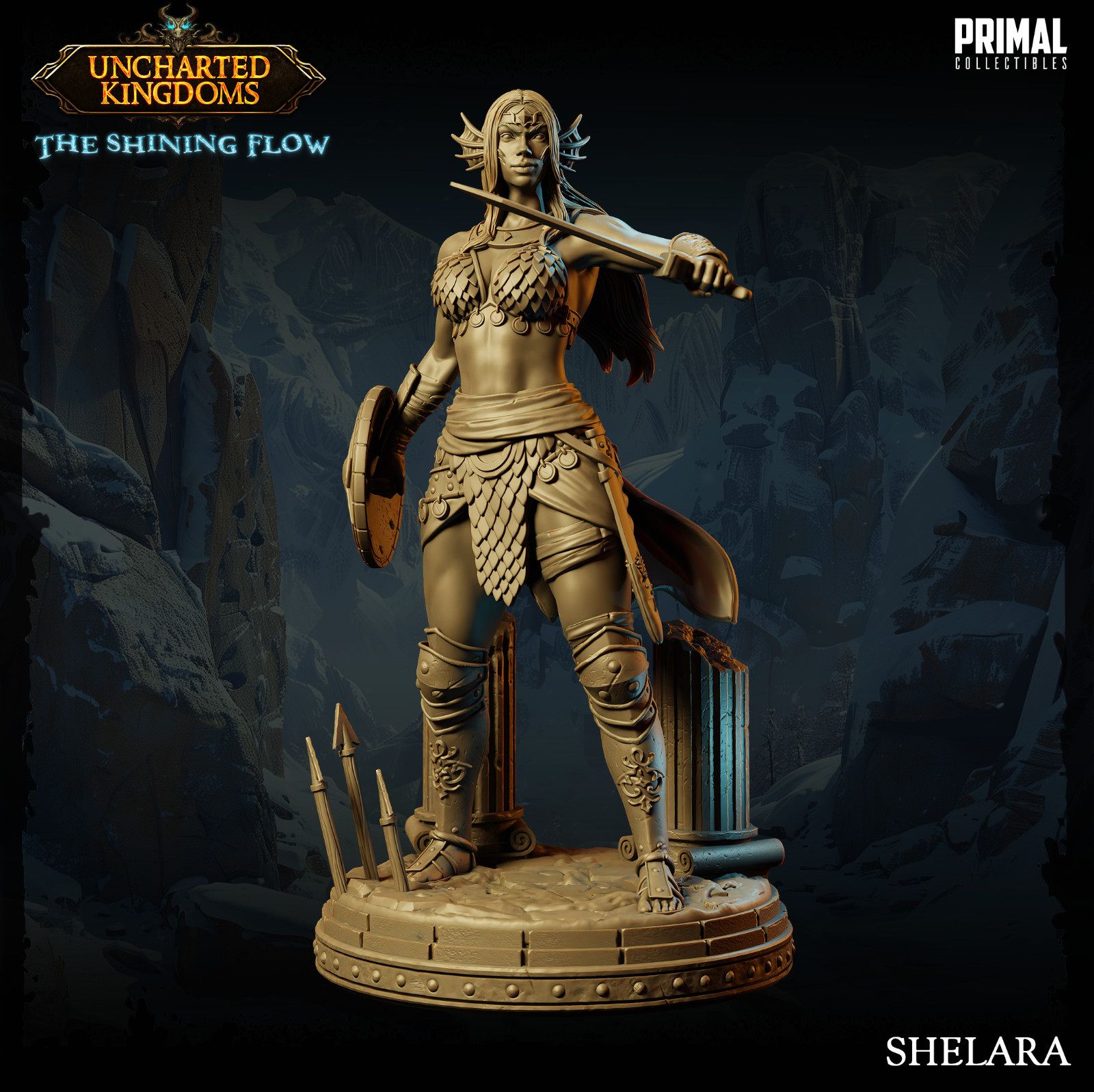 Primal Collectibles Dragonlance Gladiator Kiiri Mini 32mm