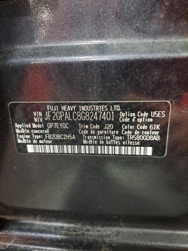 Rear 2016 Crosstrek Camera/Projector Sku#4399983