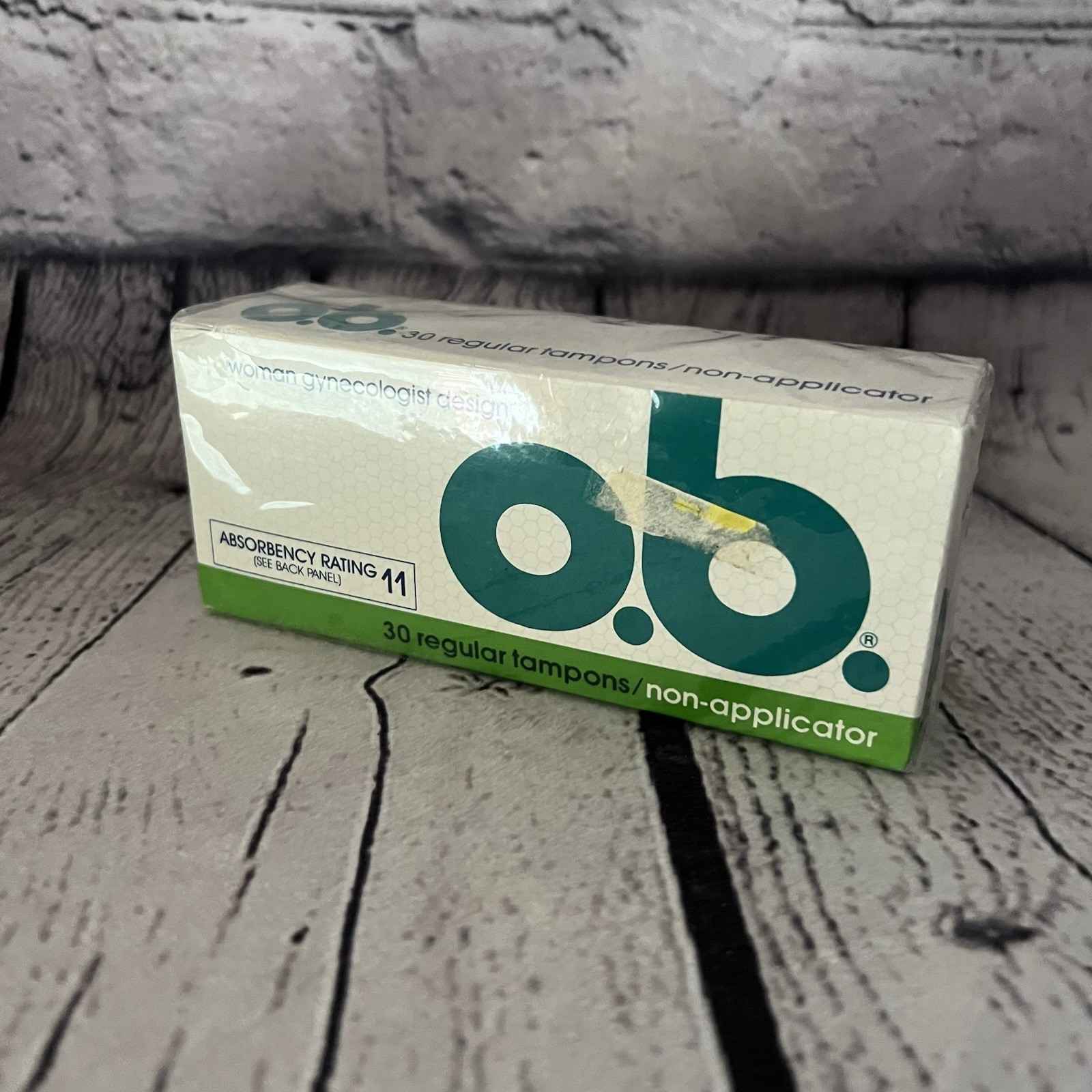 Brand New Unopened OB Tampons Vintage 30 Ct. Non Applicator Regular Flow