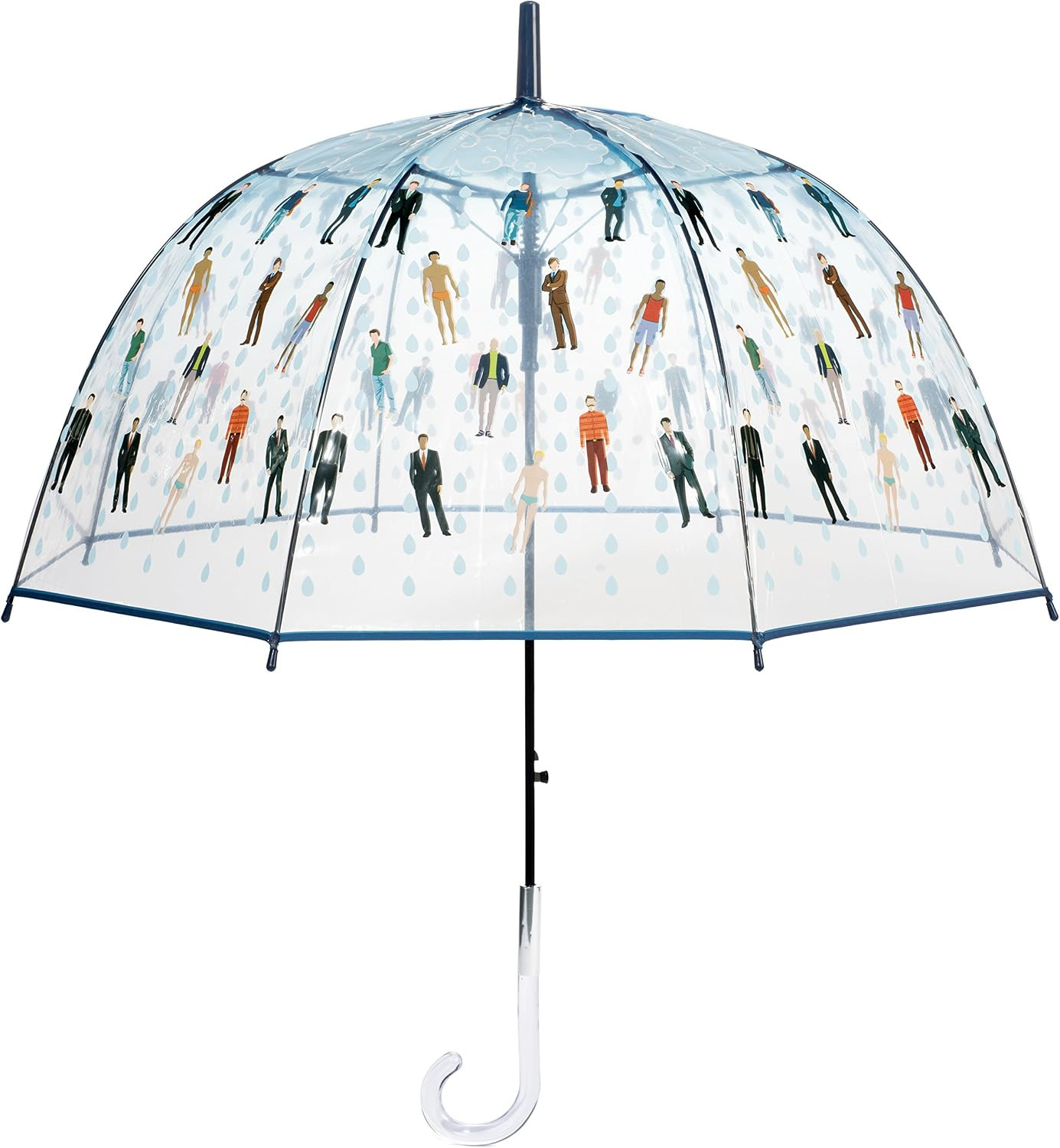 Raining Men Clear Bubble Dome Umbrella - Perfect White Elephant Gift or Birthday