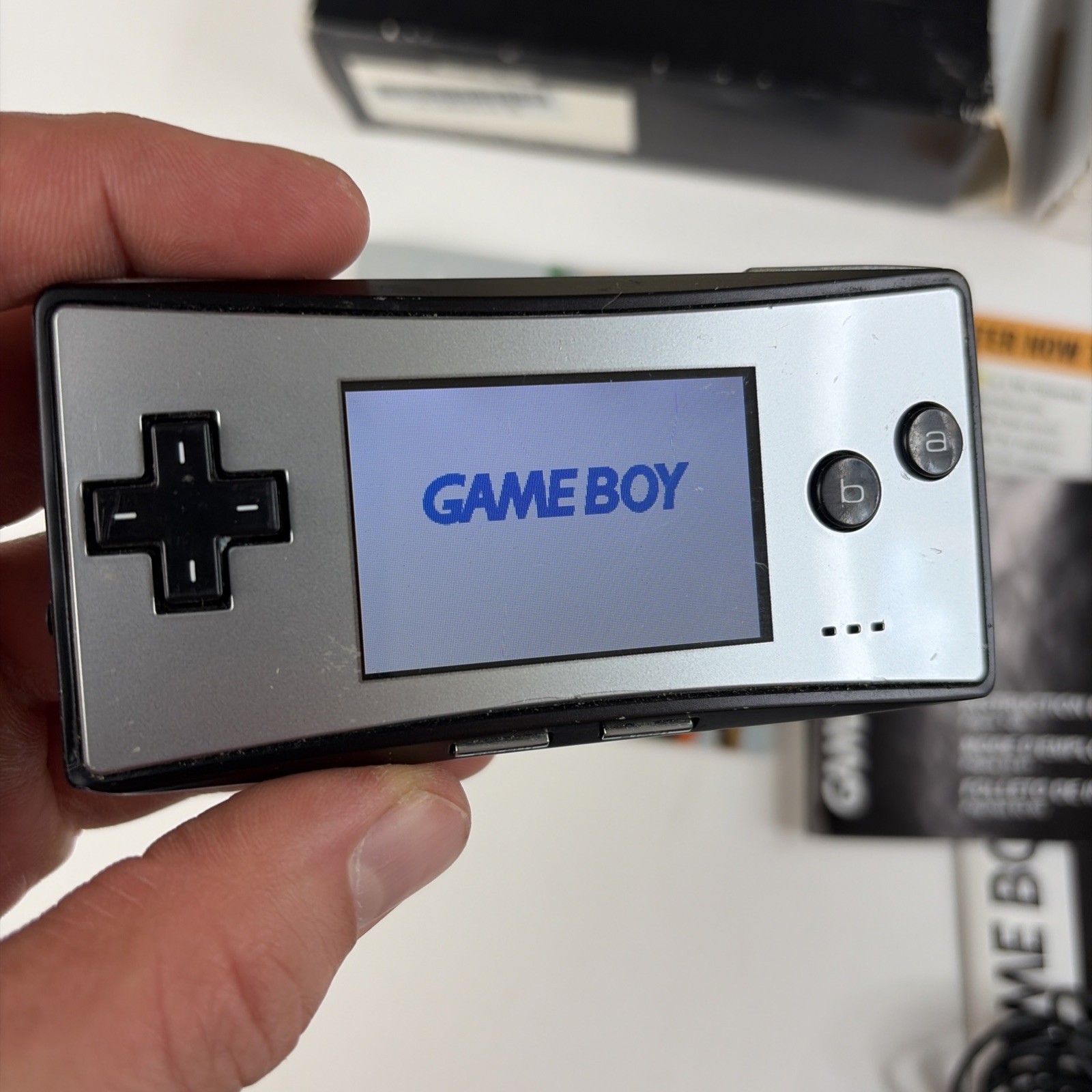 Gameboy micro With Complete In big box Inserts, Charger, Faceplates OEM