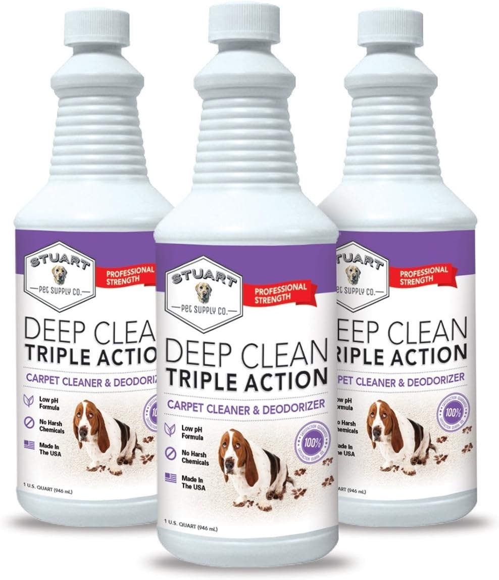 Professional Strength Deep Clean Gal. 3X Carpet Cleaner Solution & Deodorizer...